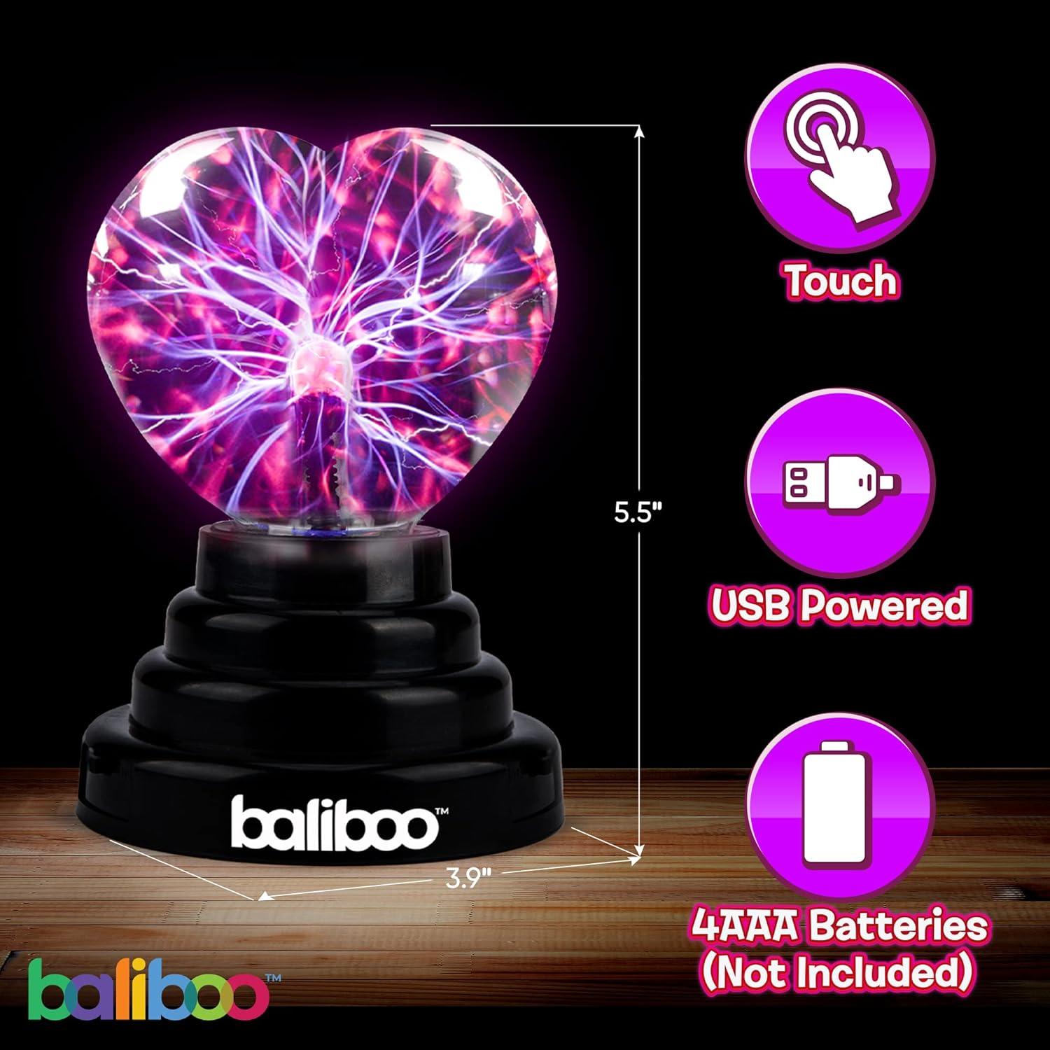 Lámpara de Plasma Corazón BALIBOO 10 cm Táctil USB