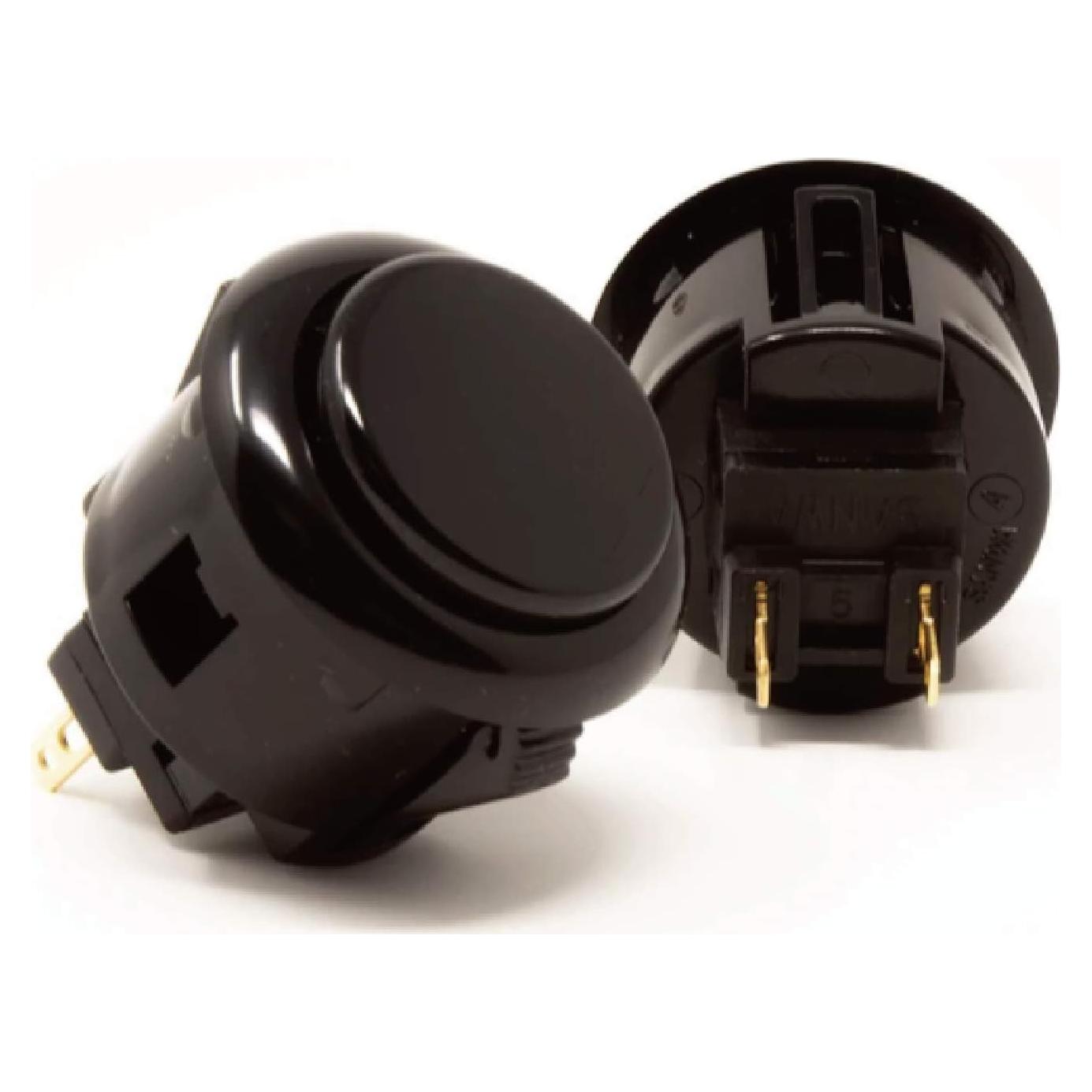 Botón de Presión Sanwa OBSF-30 30mm Negro para Joystick Arcade