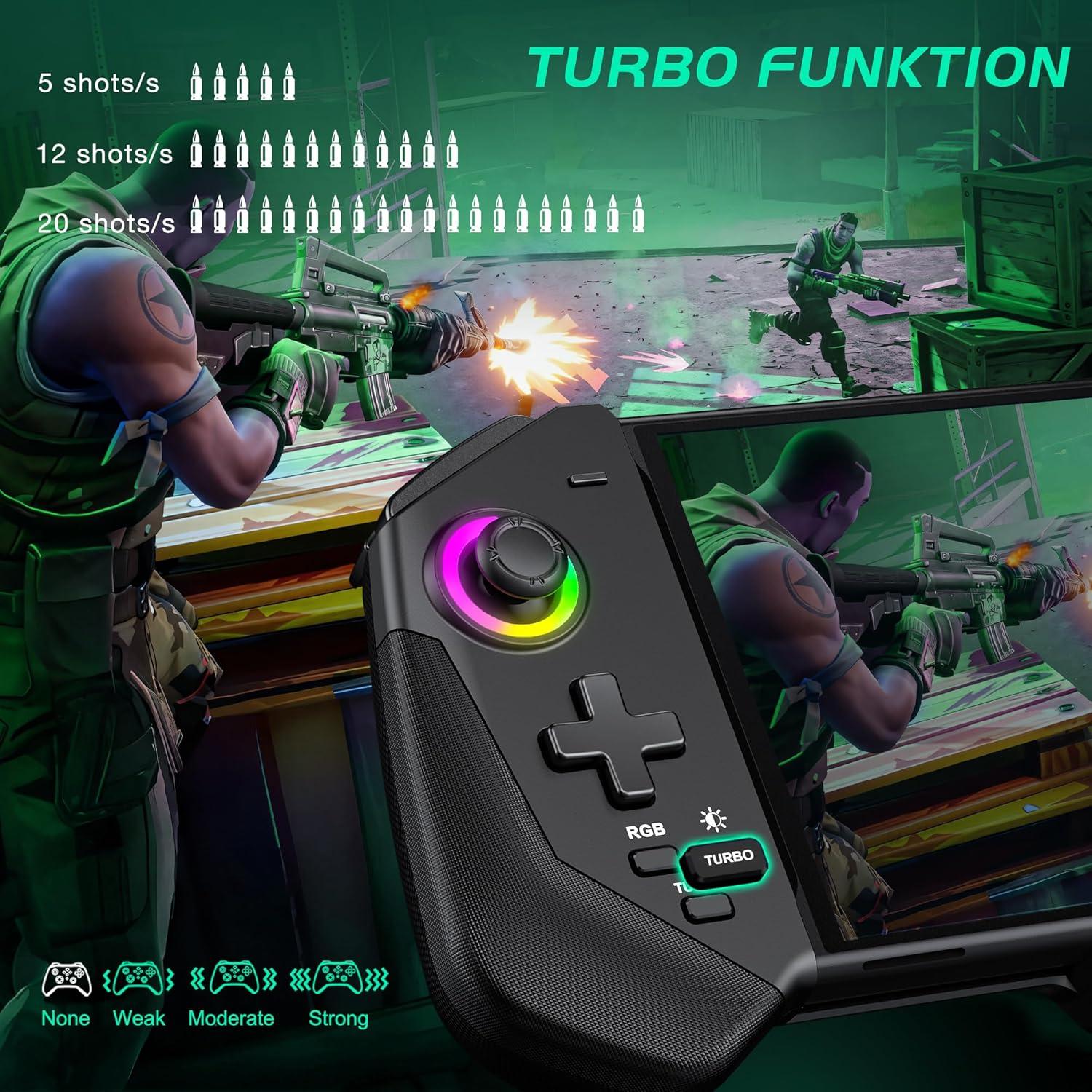 Controlador Pro CYOYPPY para Nintendo Switch y OLED - Turbo, 4 Ranuras