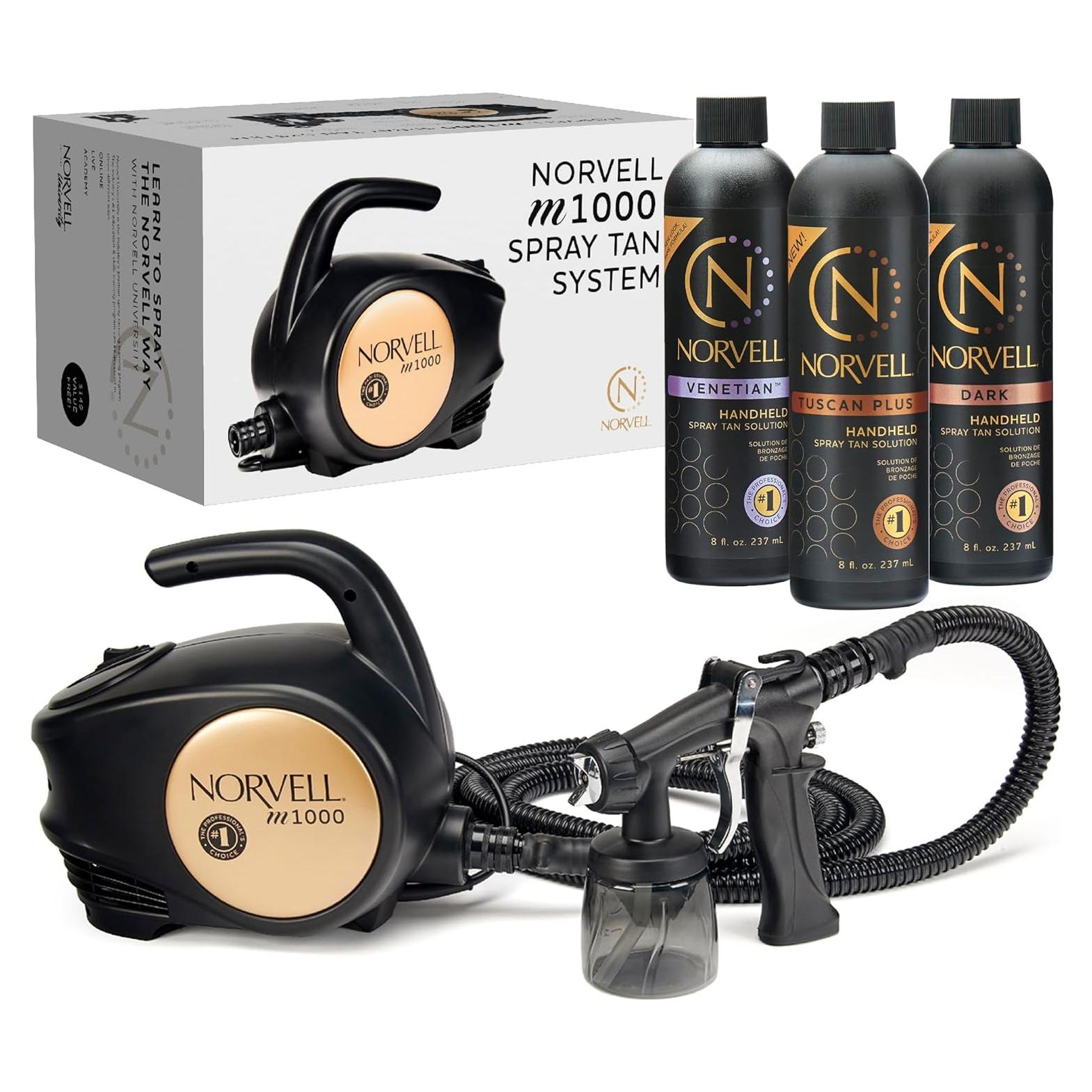 Kit Bronceado Norvell M1000 HVLP + 3 Soluciones 8 oz
