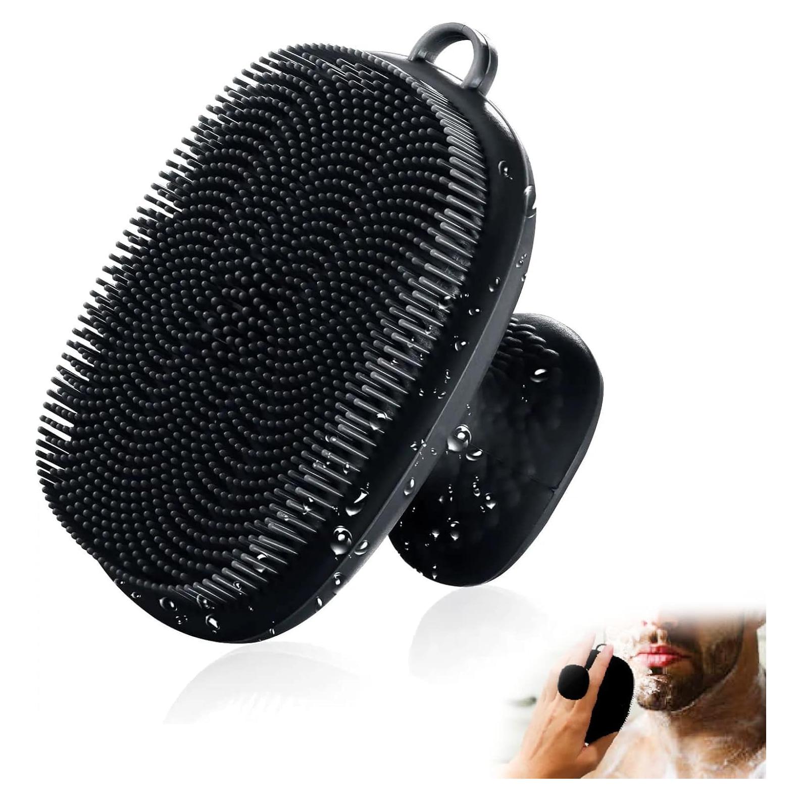 Limpiador Facial de Silicona VWMYQ Negro - Cepillo Exfoliante Impermeable