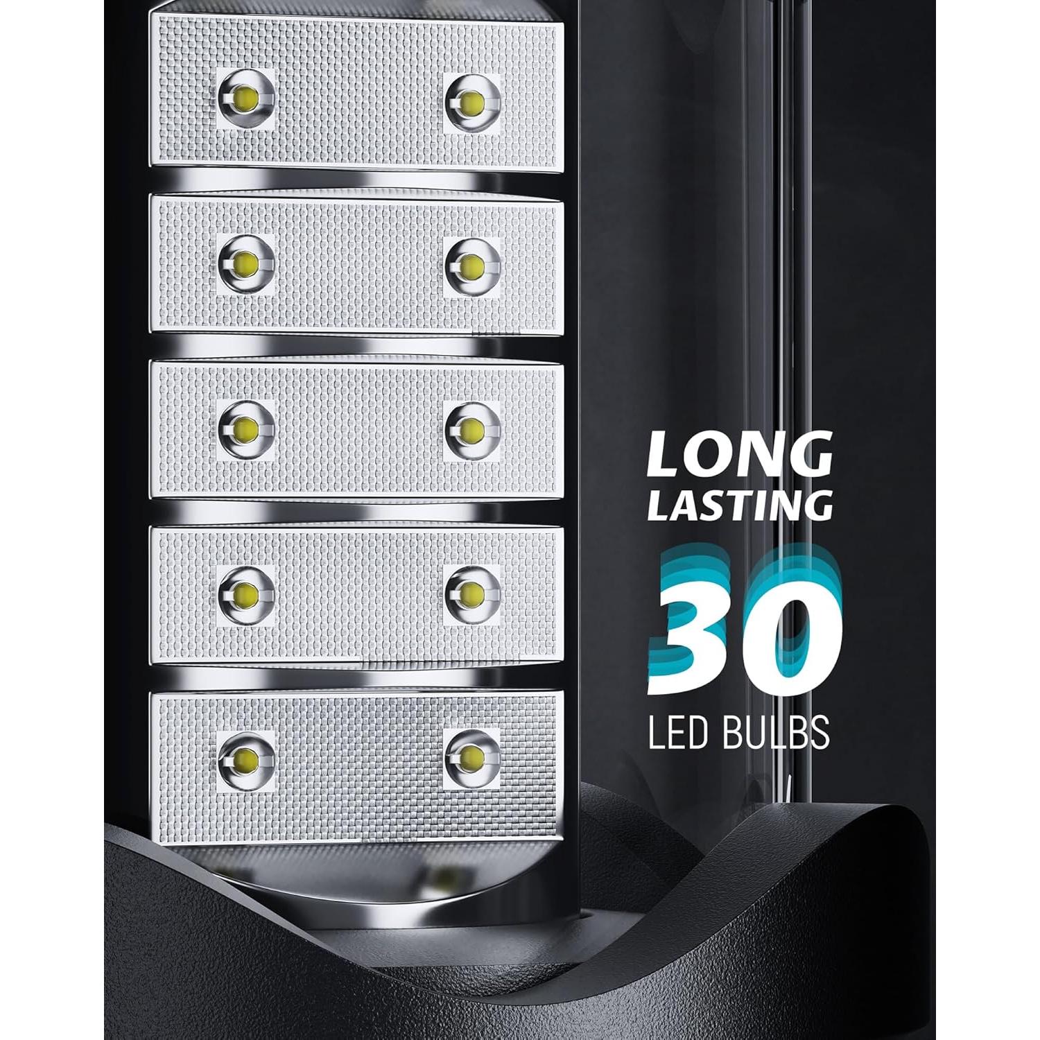 Linterna LED Plegable Lichamp A4BK para Camping 150 Lúmenes