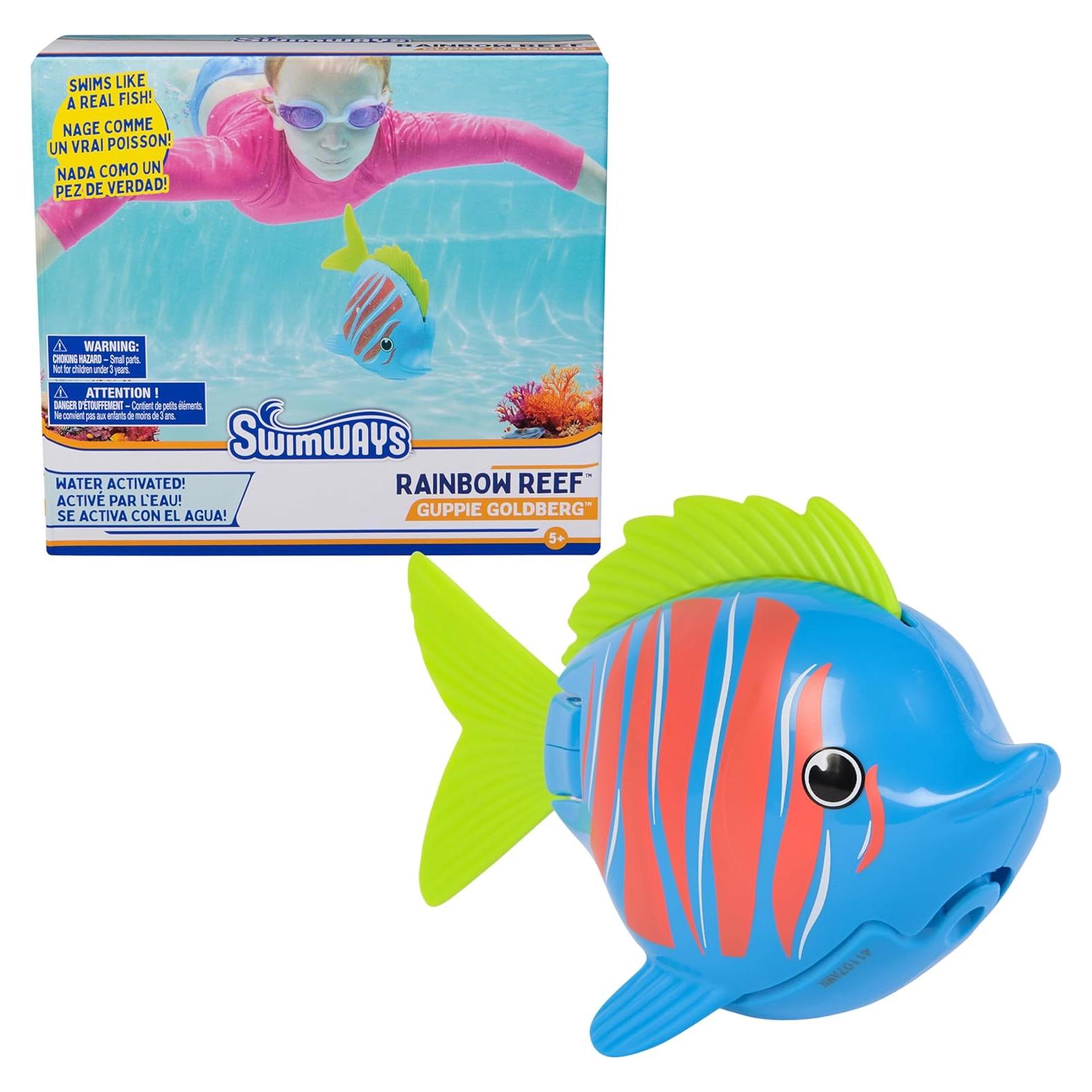 Juguete Acuático SwimWays Rainbow Reef Guppie Goldberg