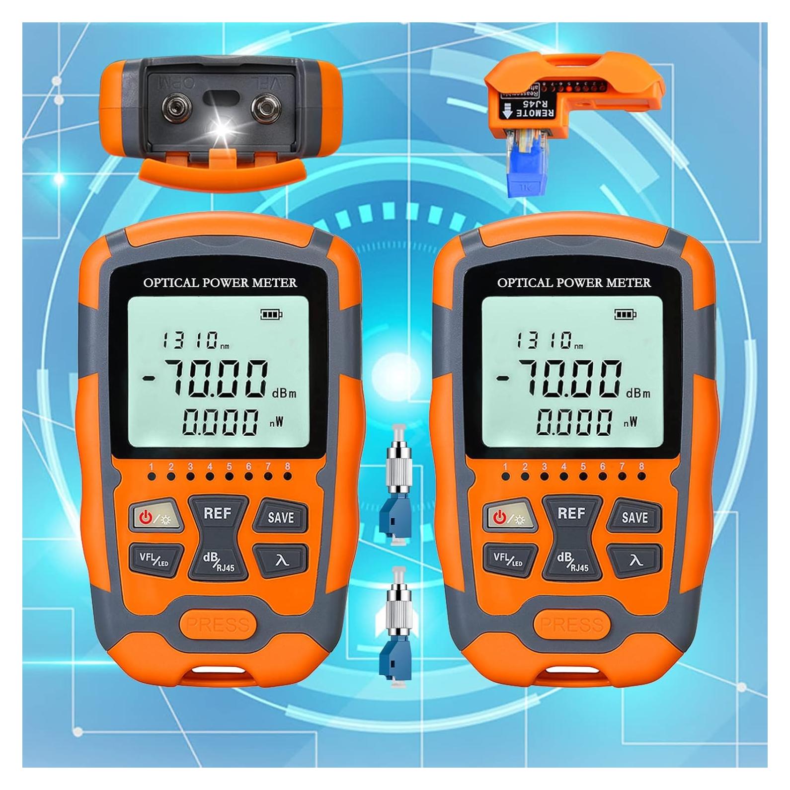 Medidor de Potencia Óptica 4 en 1 Yannw OPM & VFL-10 Portátil