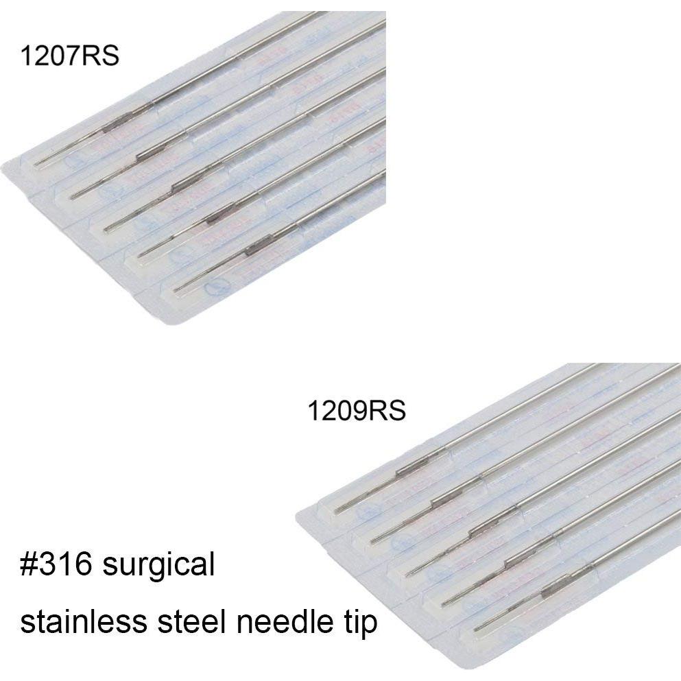 Juego de Agujas de Tatuaje Autdor 50PCS Estériles 1RL