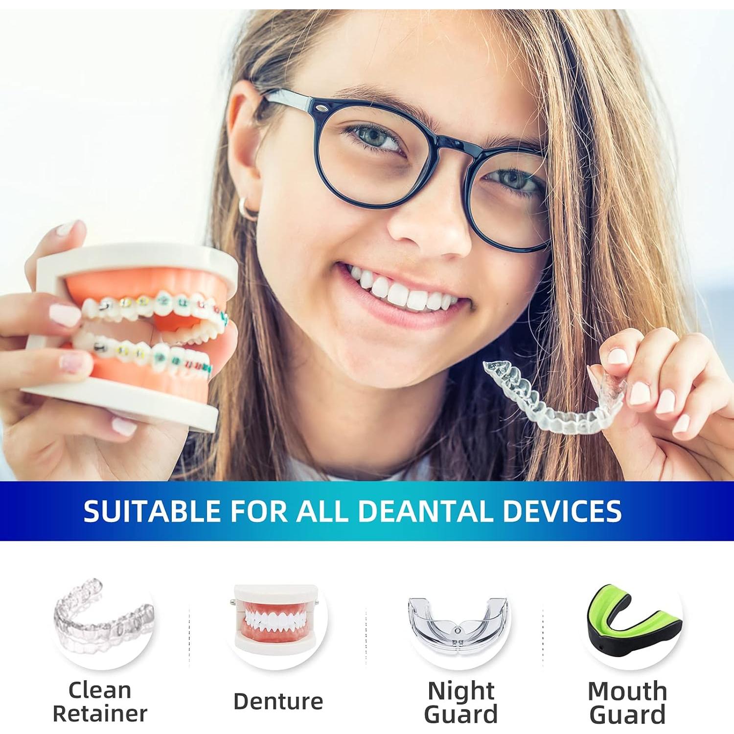 Tabletas Limpiadoras Bengbupanda 120 Pcs para Retenedores