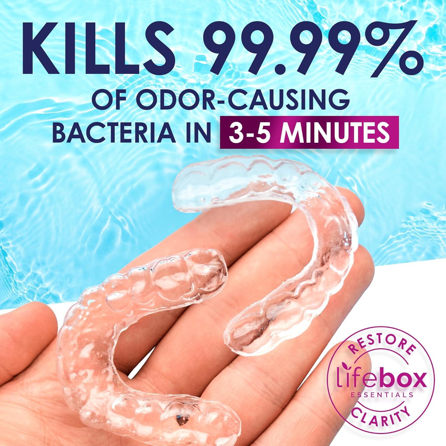 Tabletas Limpiadoras Lifebox 120 Tabletas Menta para Dentaduras