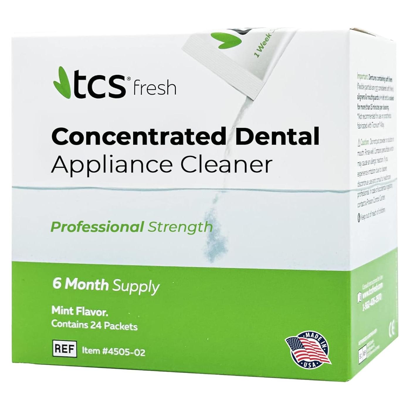 Limpiador Dental TCS Fresh 24 Sobres Menta Profesional