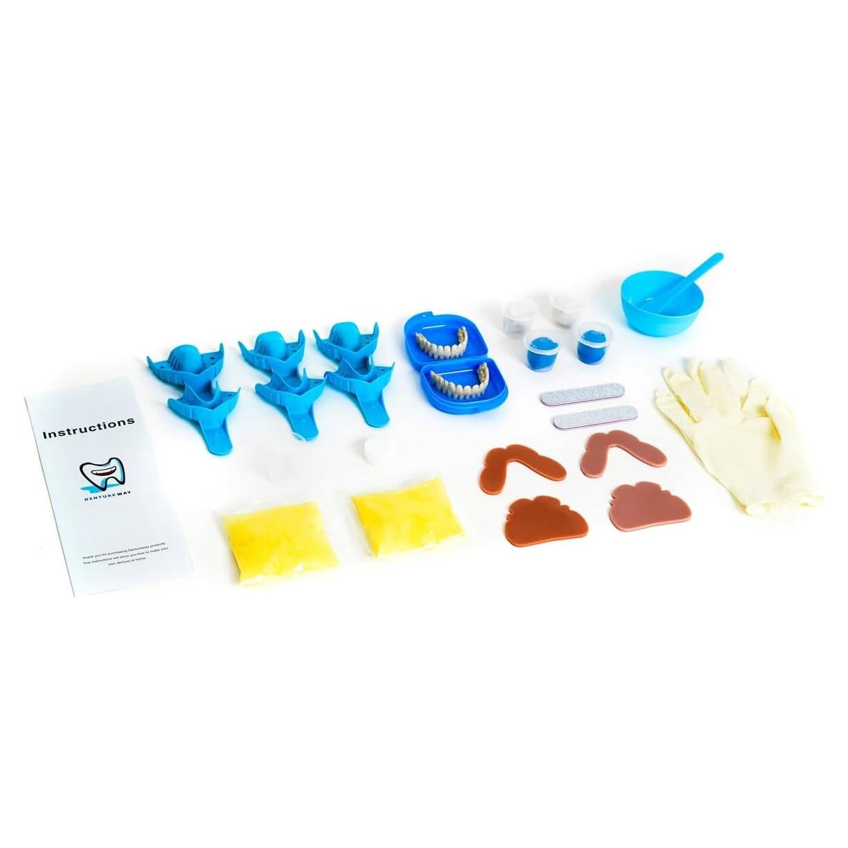 Kit de Dentaduras DIY DENTUREWAY - 56 Dientes Naturales