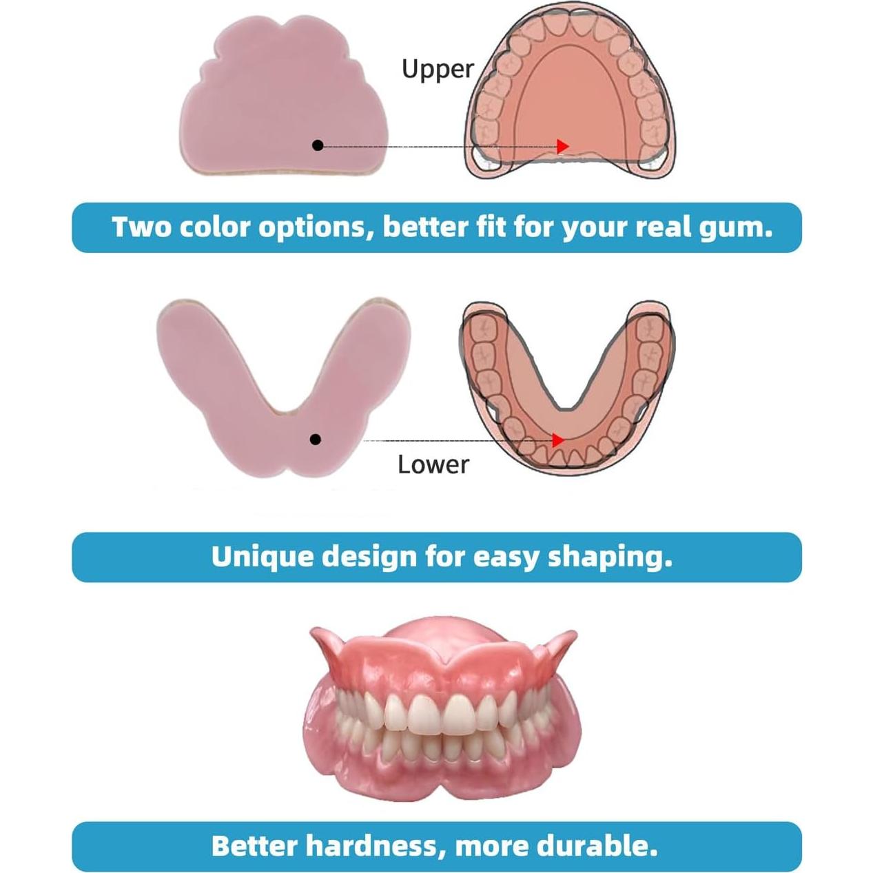 Kit de Dentaduras DIY DENTUREWAY - 56 Dientes Naturales