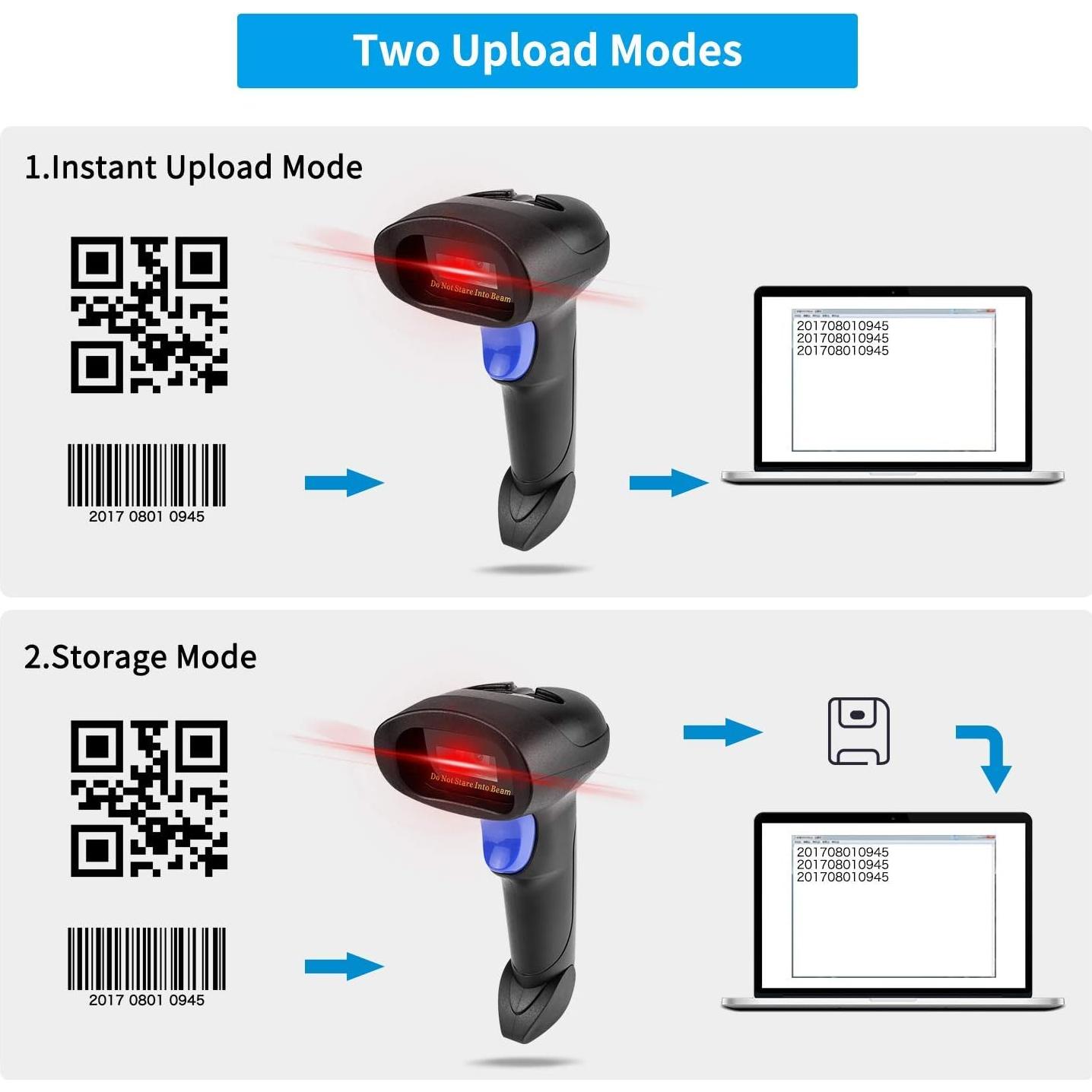 Escáner de Código de Barras Inalámbrico NetumScan 1D 2D