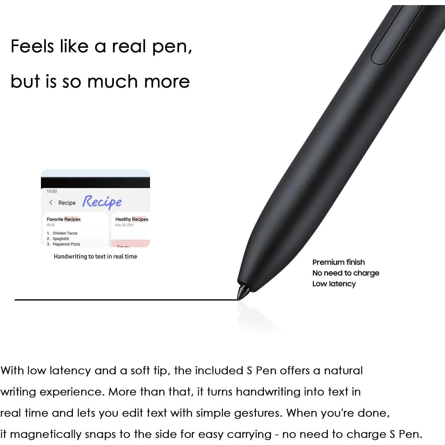 Bolígrafo S Pen Reemplazo para Samsung Galaxy Tab S7 FE Negro