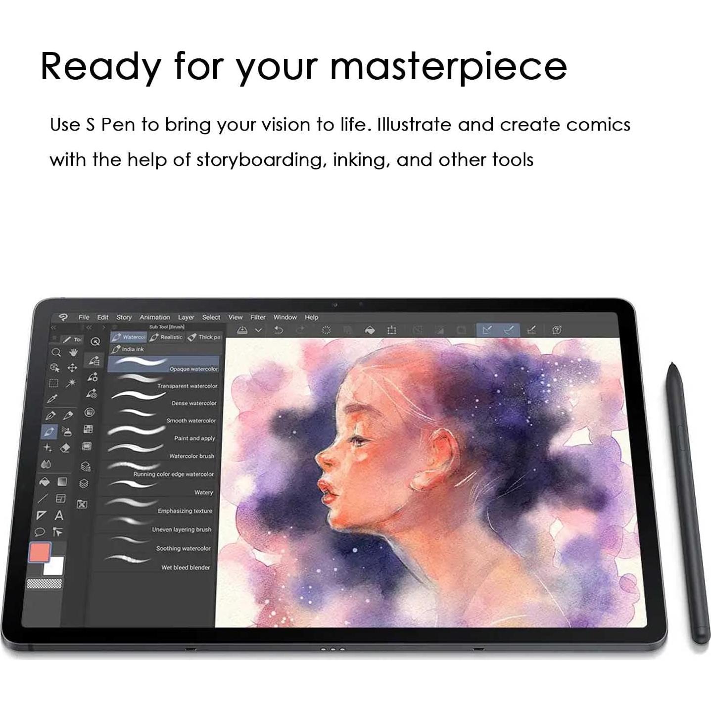 Bolígrafo S Pen Reemplazo para Samsung Galaxy Tab S7 FE Negro