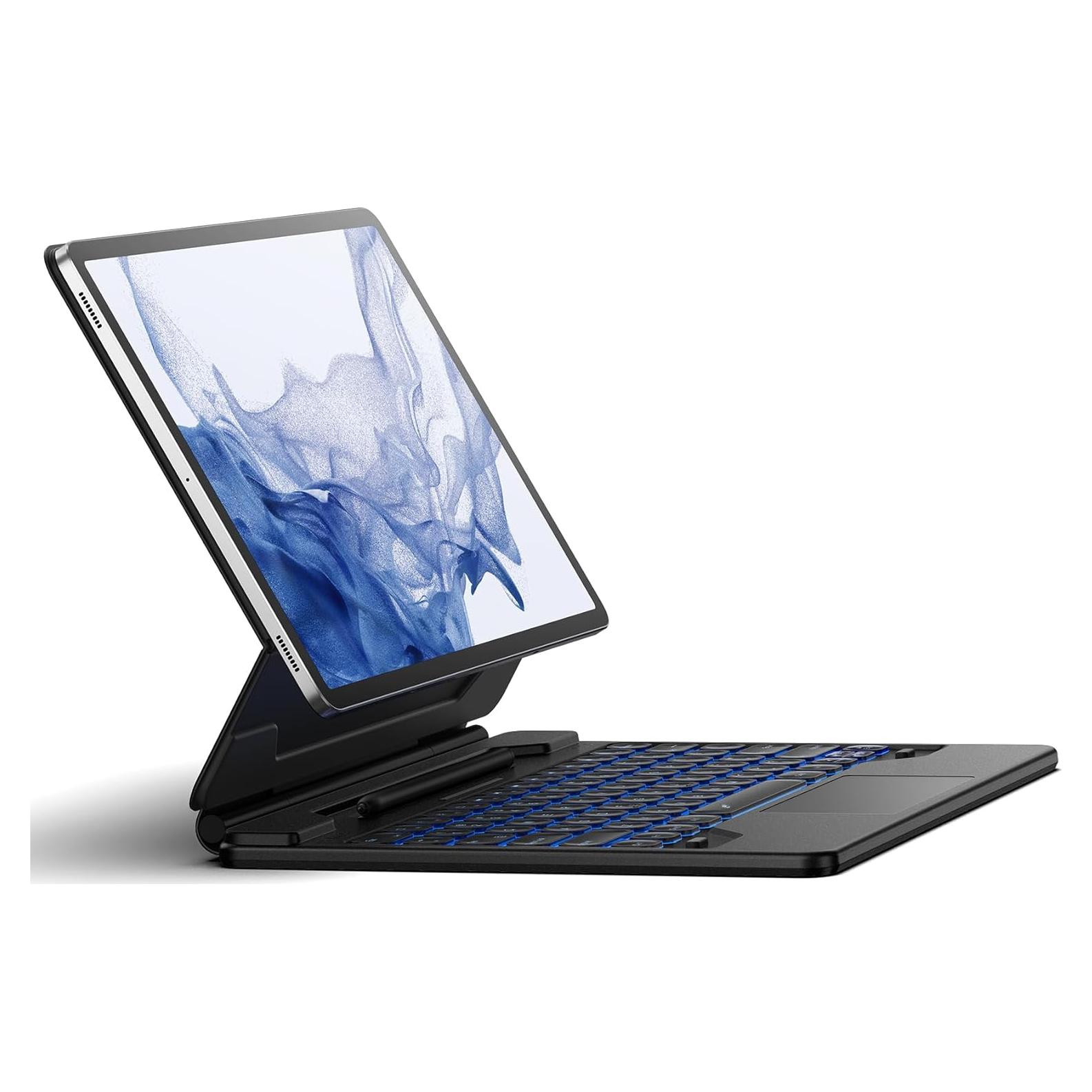 Funda con Teclado Dexnor para Samsung Galaxy Tab 12.4" - Negro