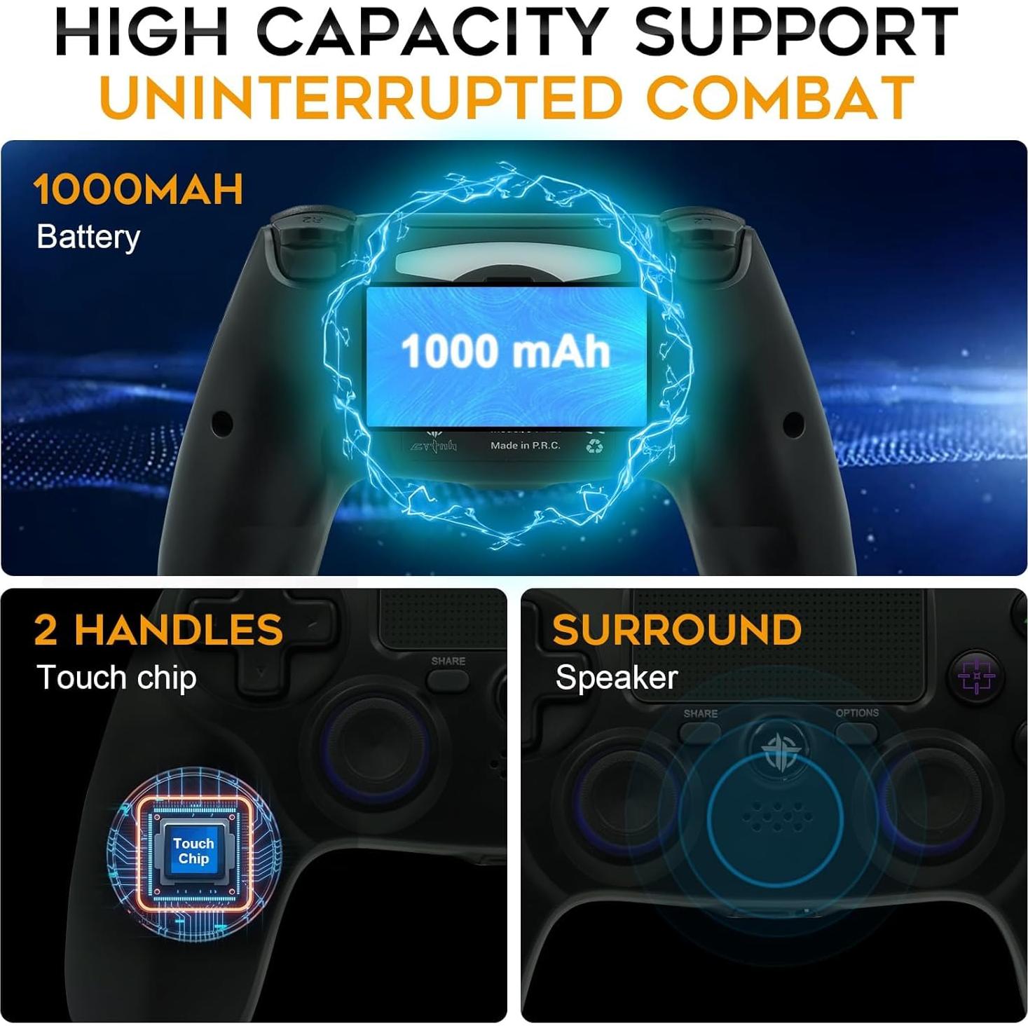 Controlador Inalámbrico PS4 Citnh 2 Pack Rojo y Azul