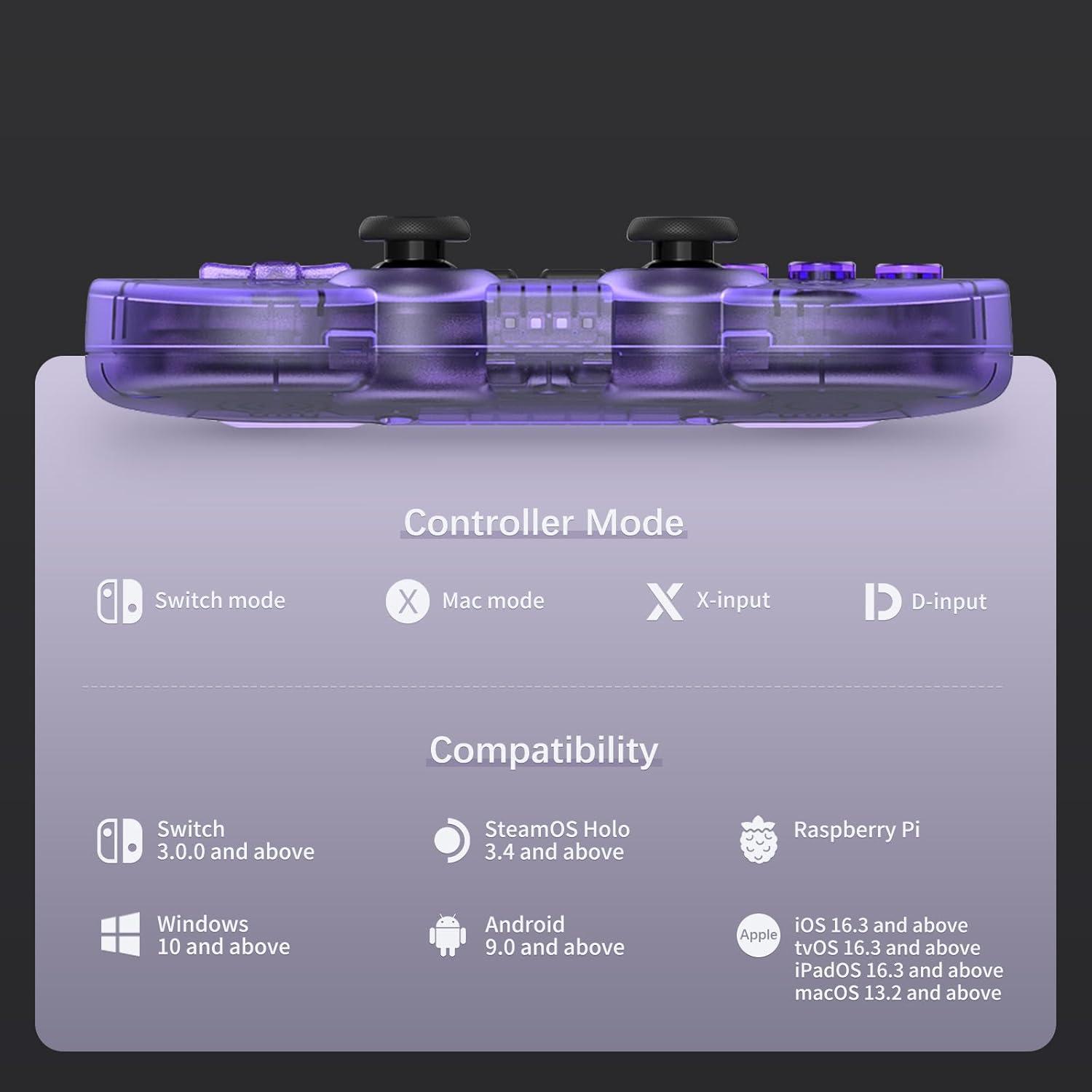 Controlador Bluetooth AKNES SN30 Pro - Compatible con Switch, Windows, Android