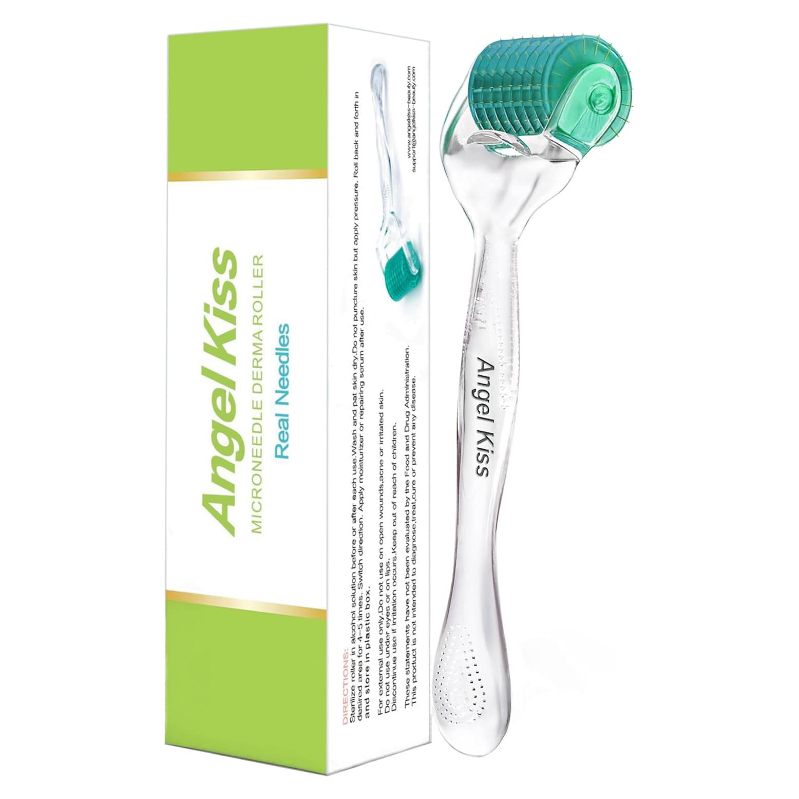 Rodillo Dermal Angel Kiss 0.25mm Titanio para Microneedling