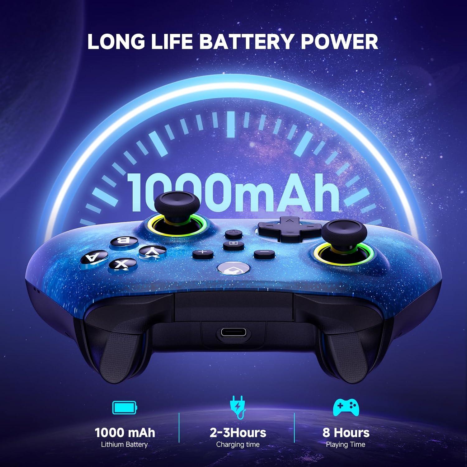 Controlador Inalámbrico ECHTPower Switch Pro Azul Estrellado