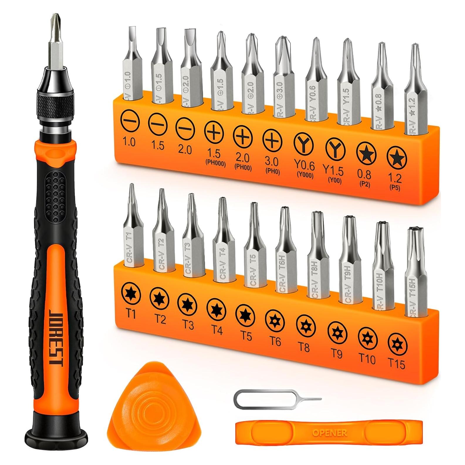 Juego de Destornilladores de Precisión Jorest 24 Piezas CR-V