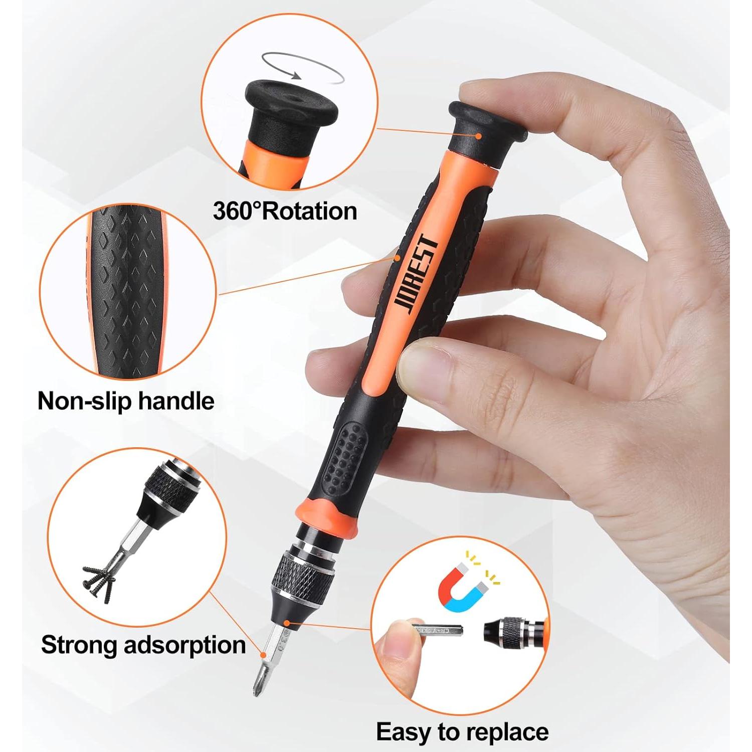 Juego de Destornilladores de Precisión Jorest 24 Piezas CR-V