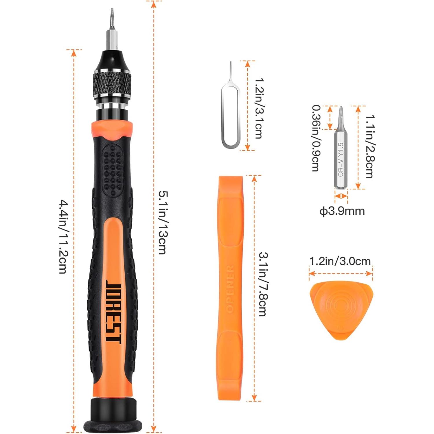 Juego de Destornilladores de Precisión Jorest 24 Piezas CR-V