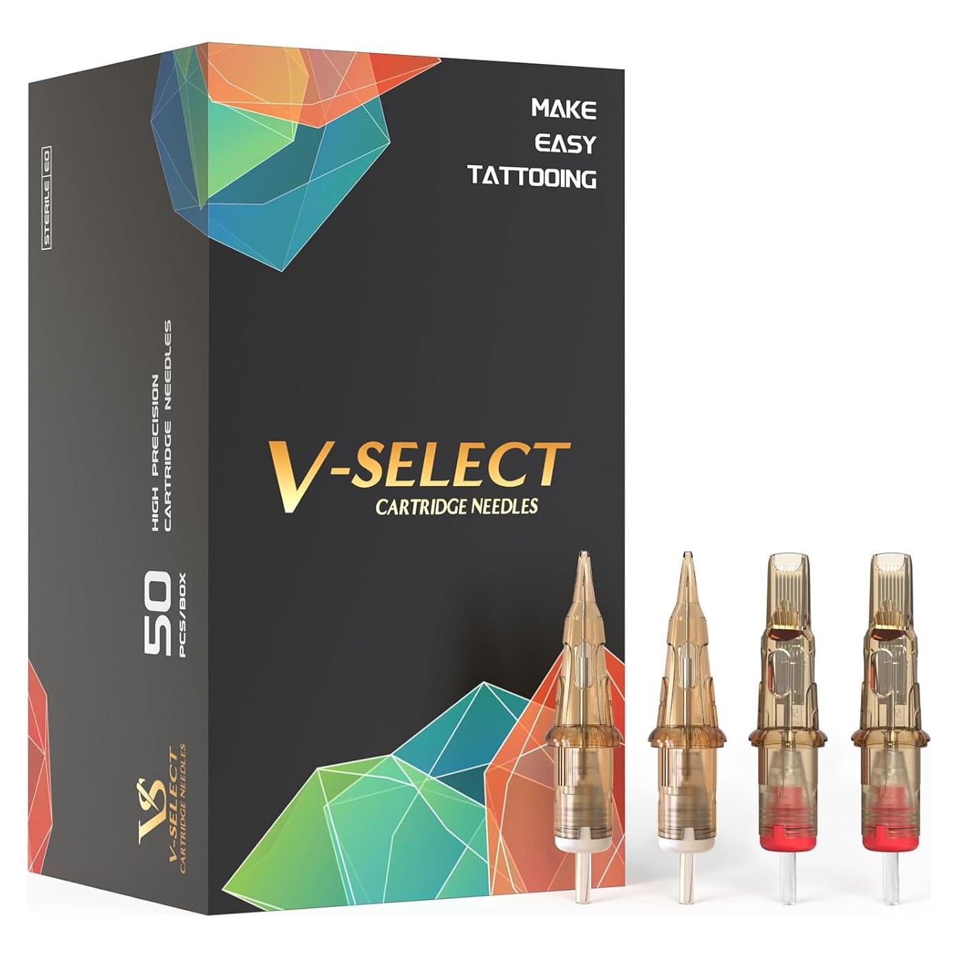 Agujas de Cartucho de Tatuaje EZTAT2 Mezcladas 50Pcs #10