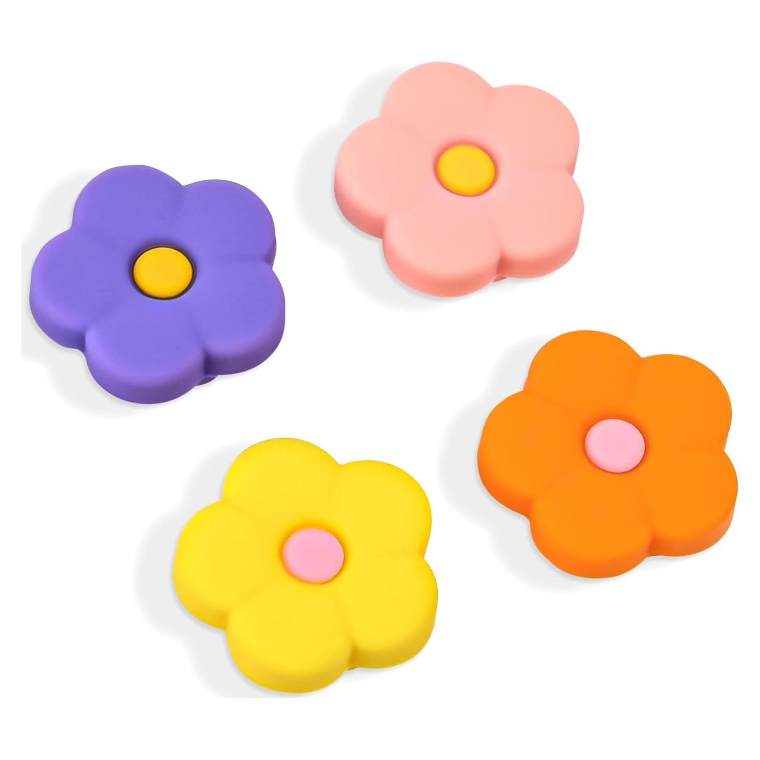 Tapas de agarre DLseego para Joy-Con Switch Lite OLED - Flor 1