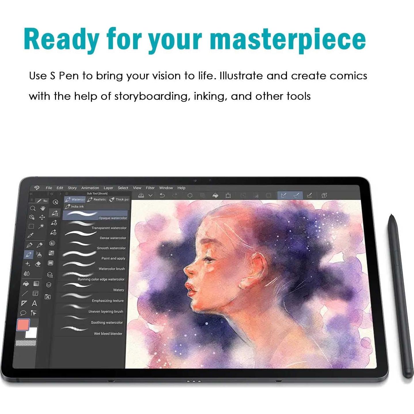 Paquete de 2 S Pen Reemplazo para Galaxy Tab S7 FE Negro