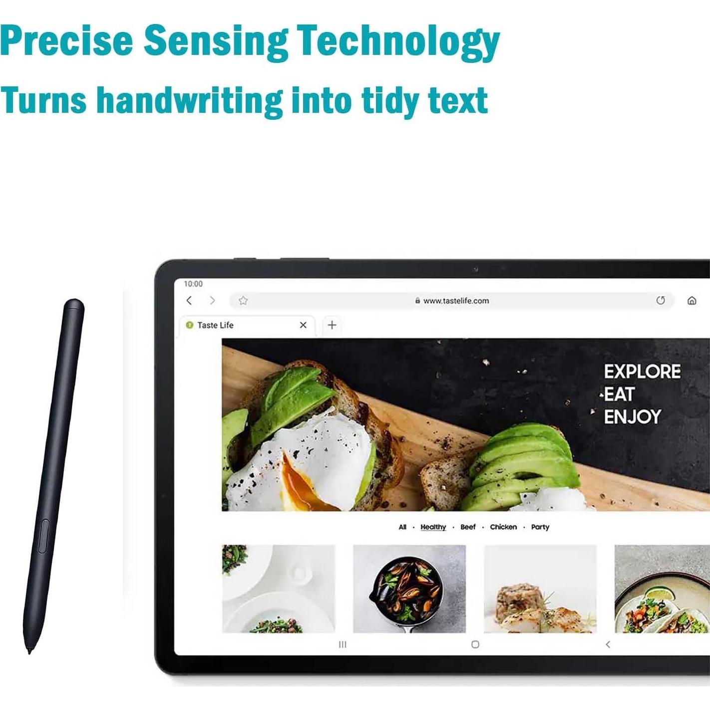 Paquete de 2 S Pen Reemplazo para Galaxy Tab S7 FE Negro