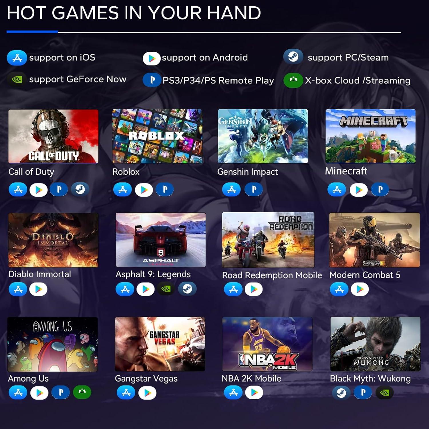 Controlador Inalámbrico Megadream Gamepad para Móviles y PC