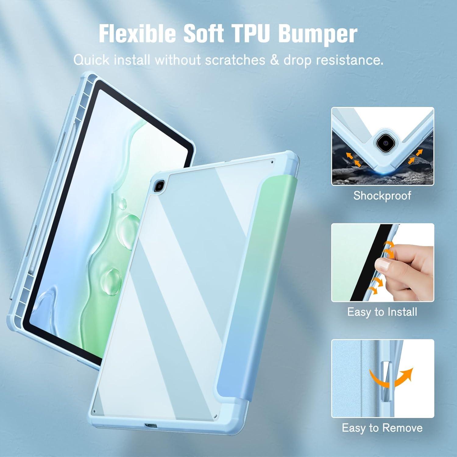 Funda Híbrida Slim FINTIE para Samsung Galaxy Tab S6 Lite 10.4"