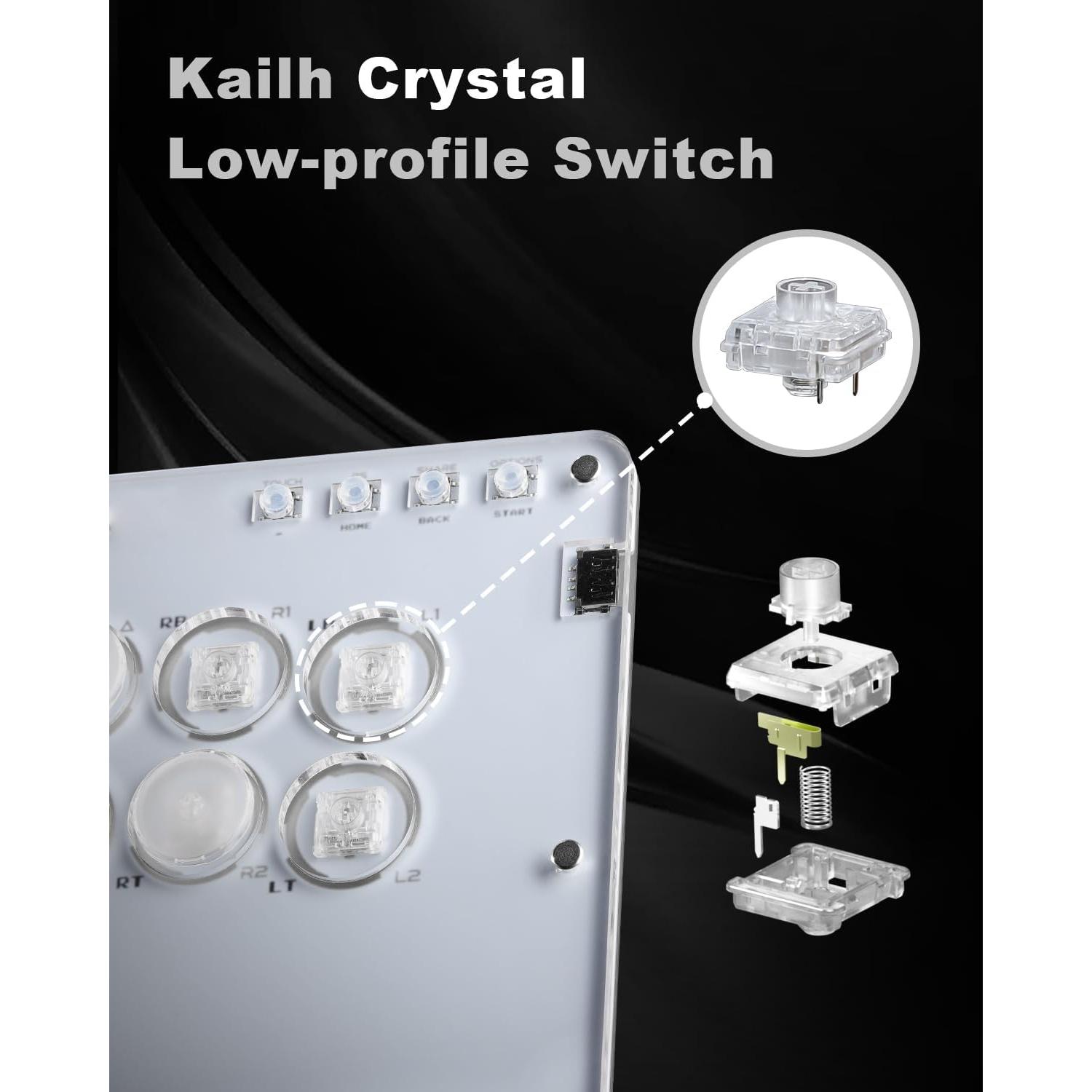 Controlador de Arcade SIXSIR T12 Crystal - RGB Personalizable