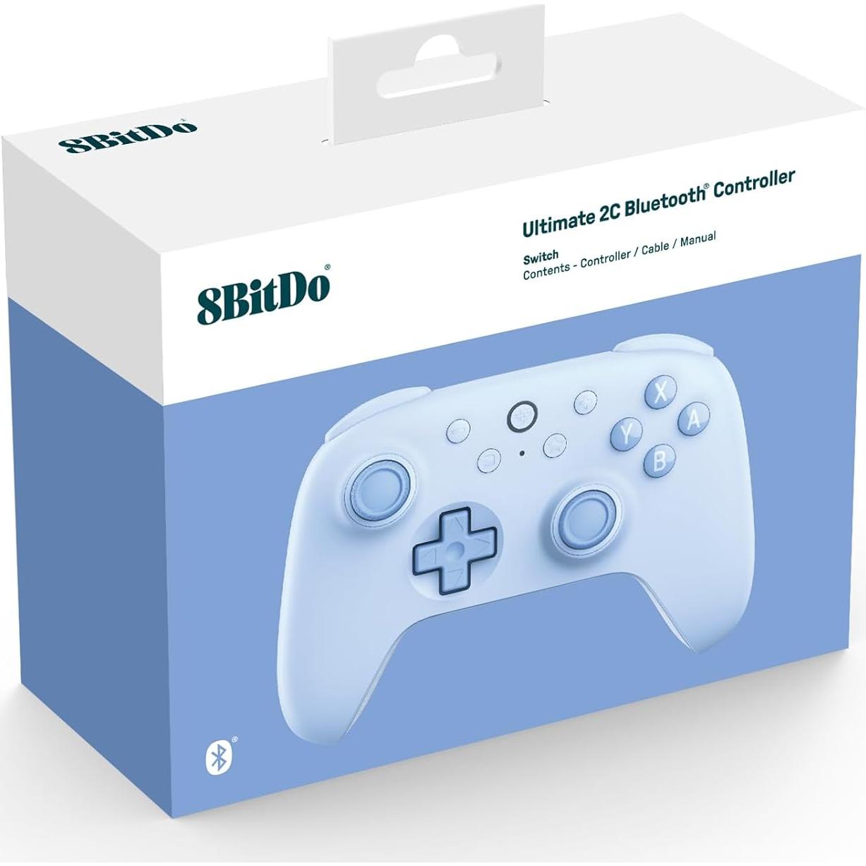 Controlador Bluetooth 8BitDo Ultimate 2C para Switch - Azul