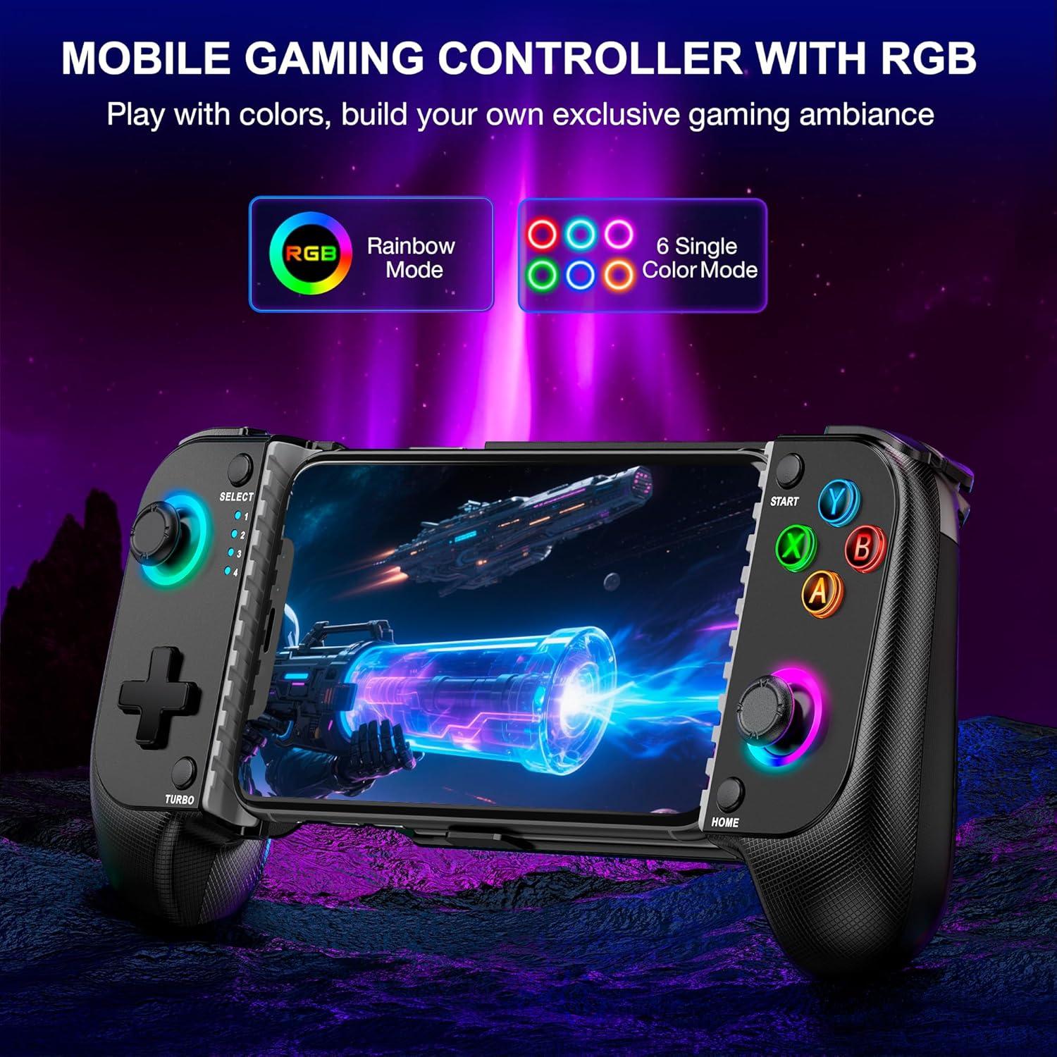 Controlador Inalámbrico para Móvil NinjaPlusOX - Joystick Hall, Compatible con iPhone/Android