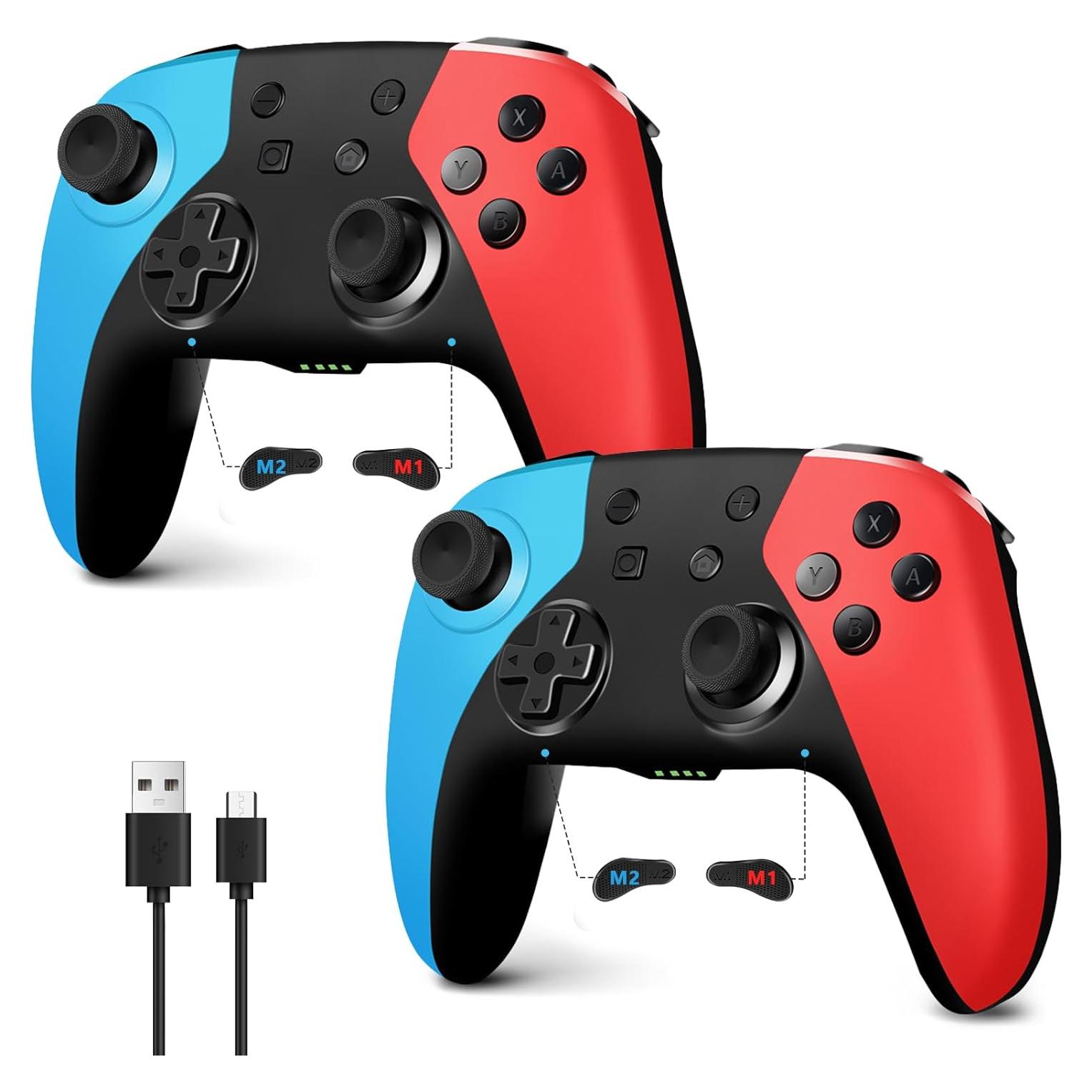Controlador Inalámbrico AceGamer 2 Pack para Nintendo Switch - Joystick de Efecto Hall