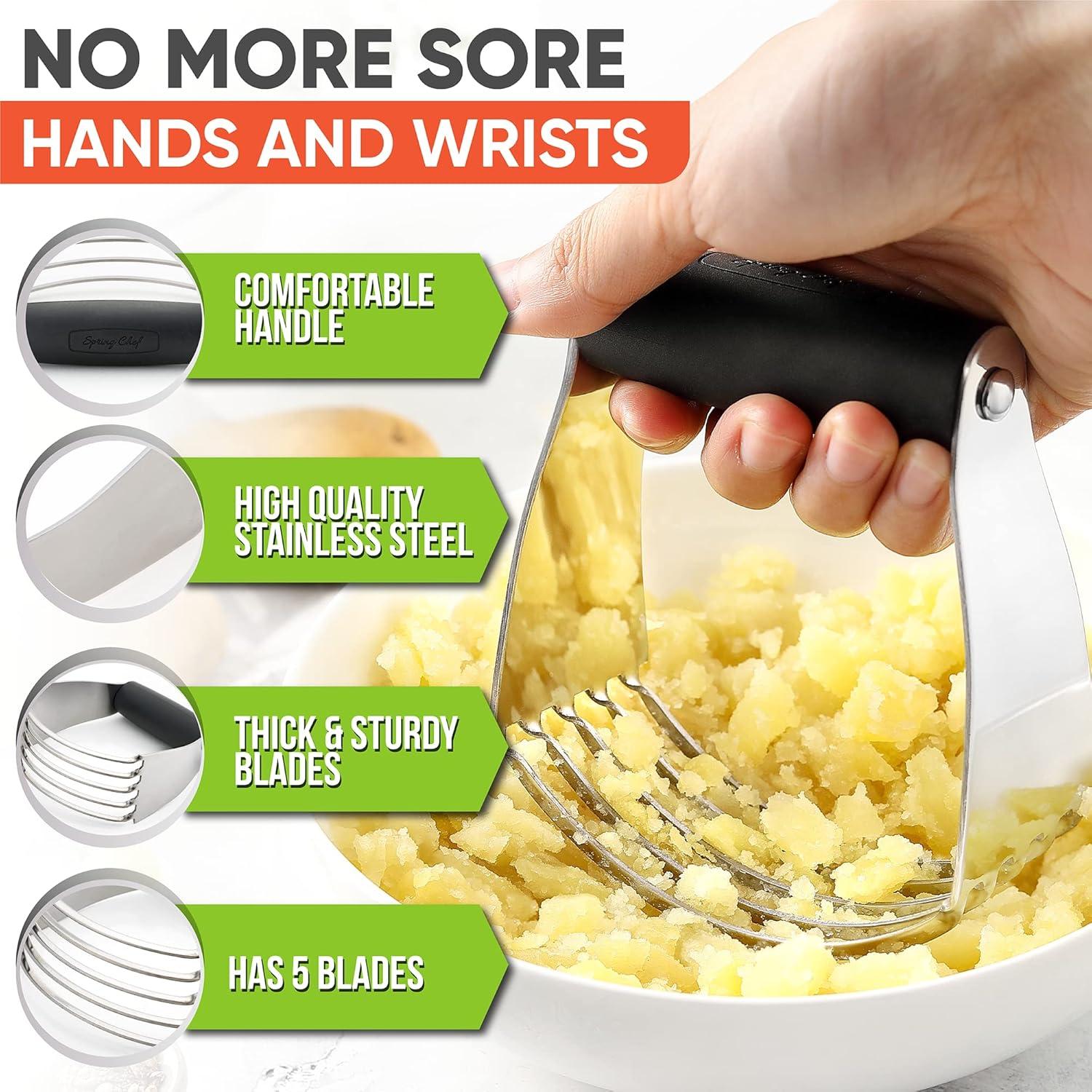 Mezclador de Masa Spring Chef Negro Acero Inoxidable 0.15 kg