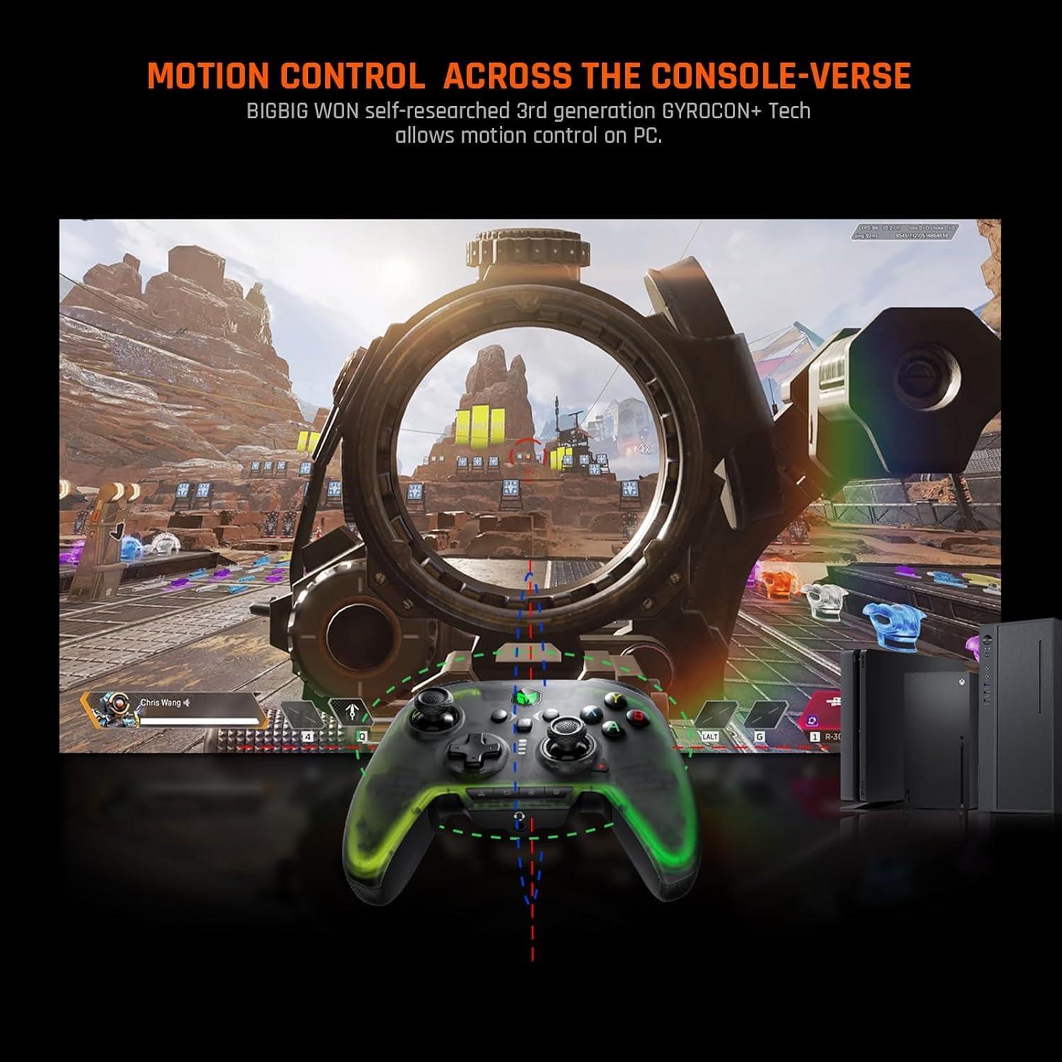 Controlador Inalámbrico BIGBIG WON Rainbow 2 Pro RGB para PC