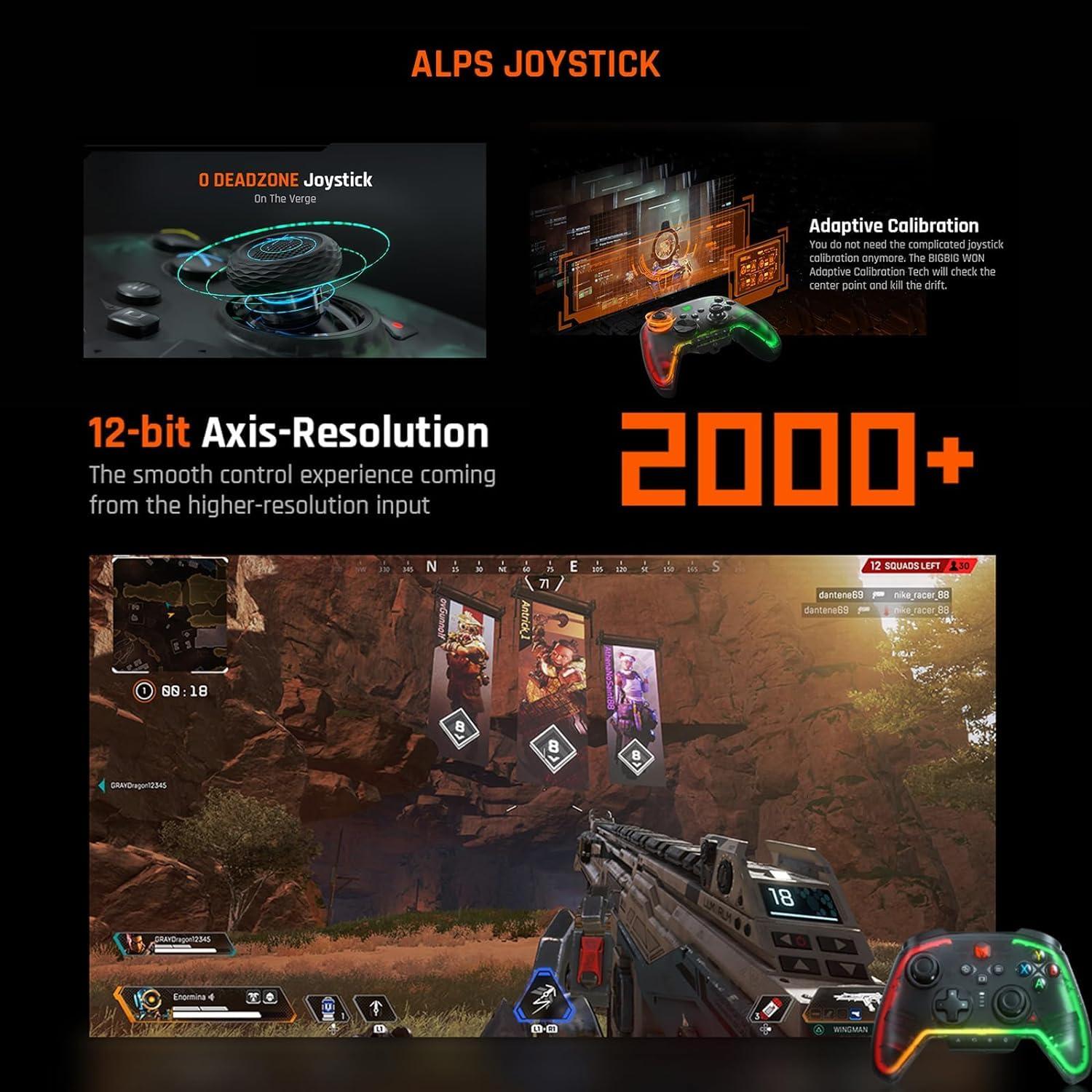 Controlador Inalámbrico BIGBIG WON Rainbow 2 Pro RGB para PC