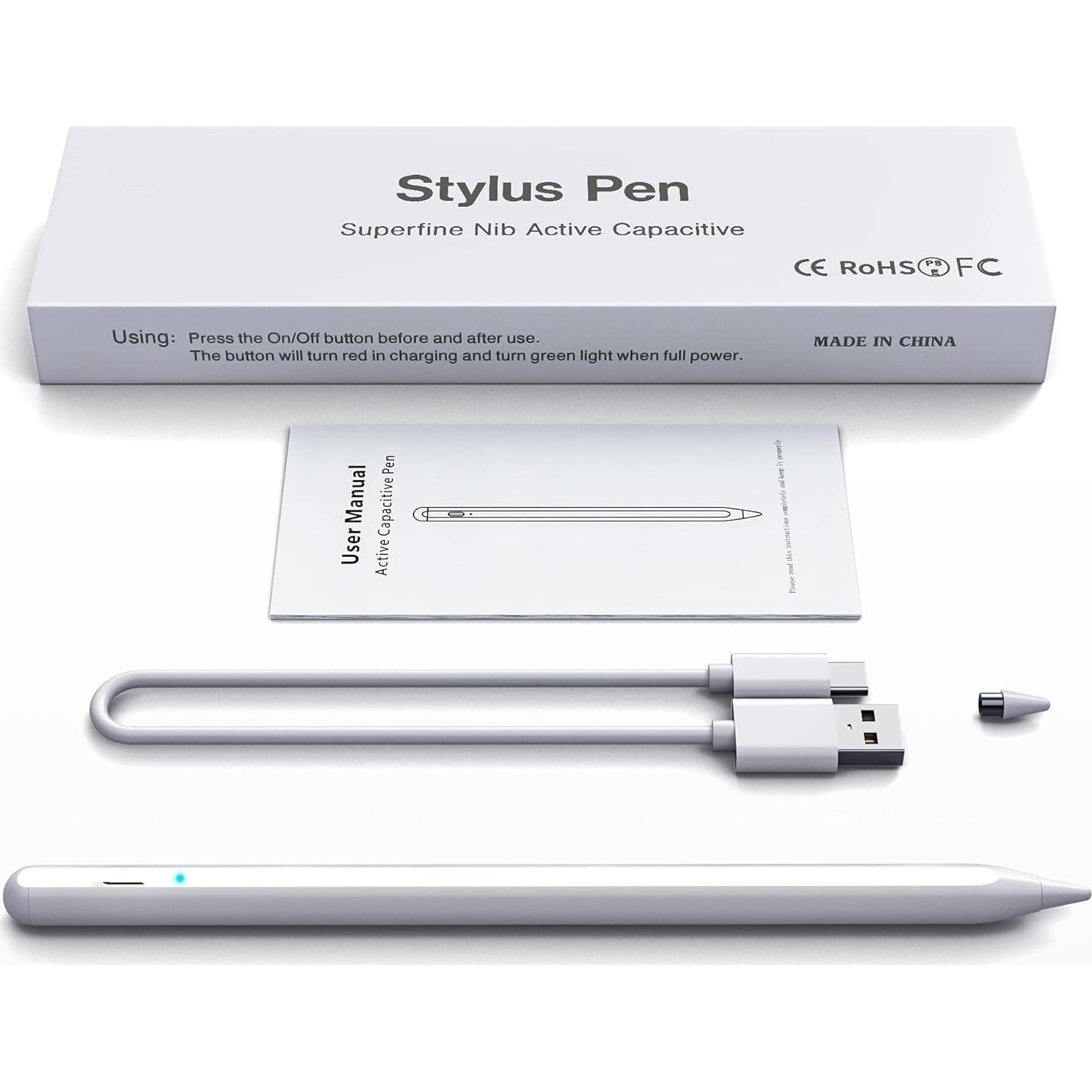 Bolígrafo Stylus DRYMOKINI Recargable 20 cm Blanco