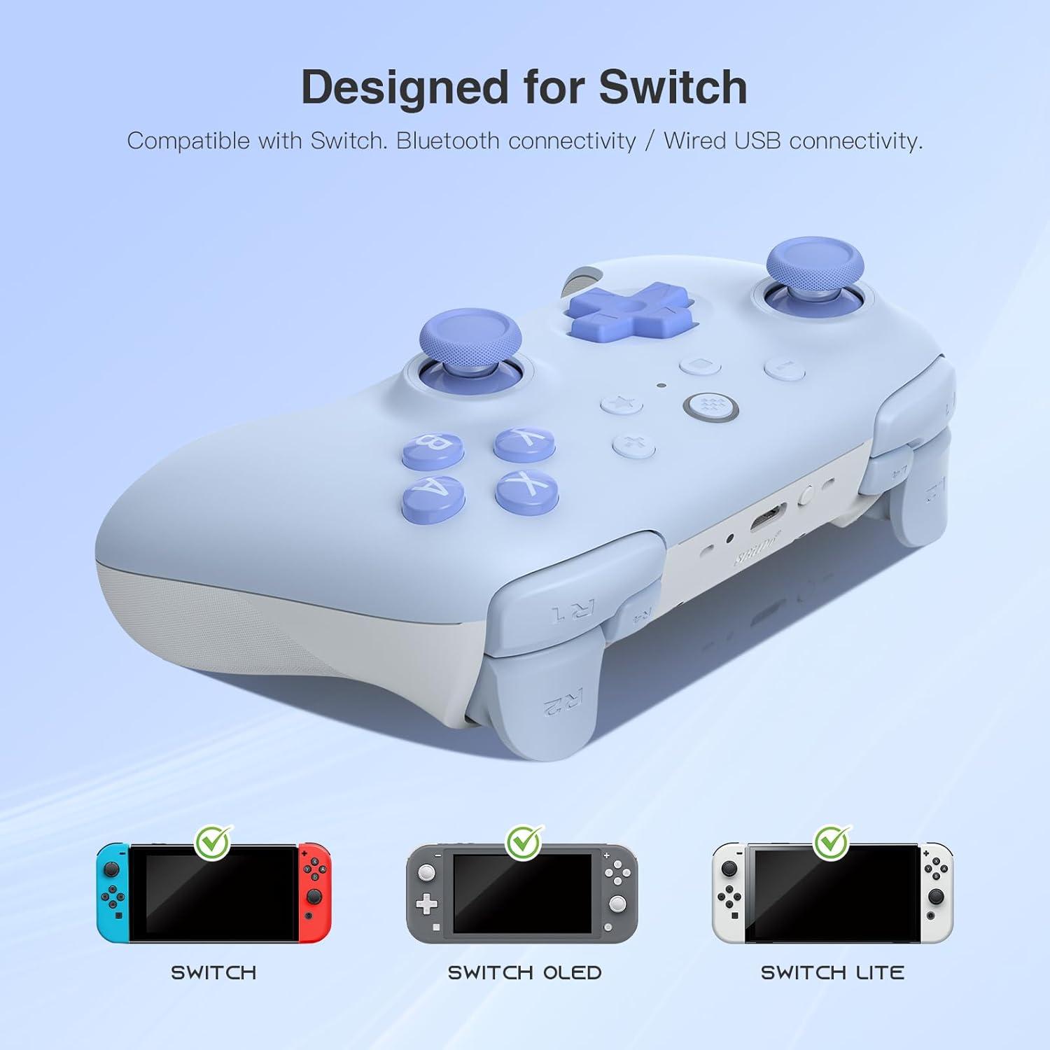 Controlador Bluetooth 8Bitdo Ultimate 2C para Switch - Joystick Efecto Hall, Vibración, Turbo