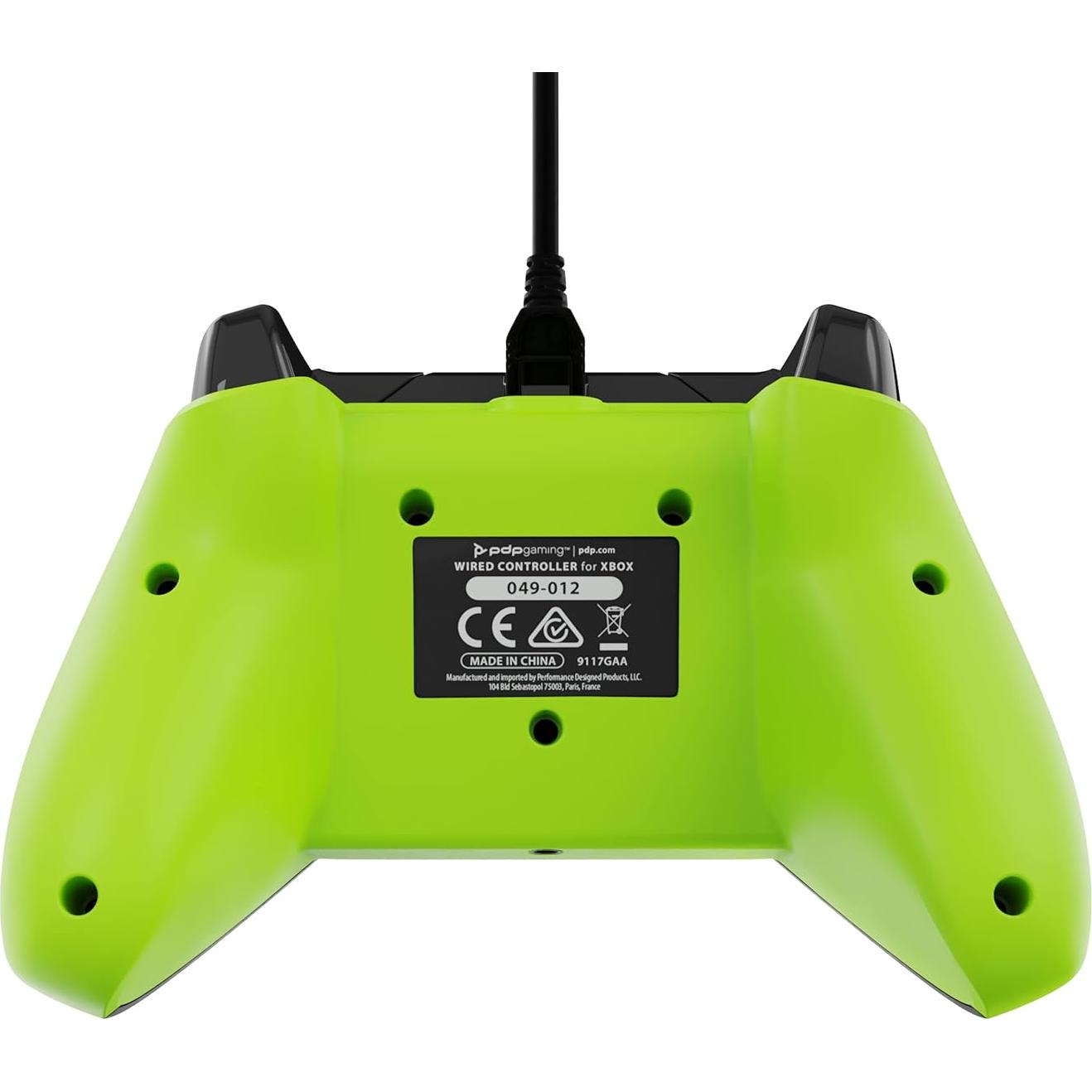 Controlador con Cable PDP para Xbox Series X|S y PC - Carbón Eléctrico Gris/Amarillo
