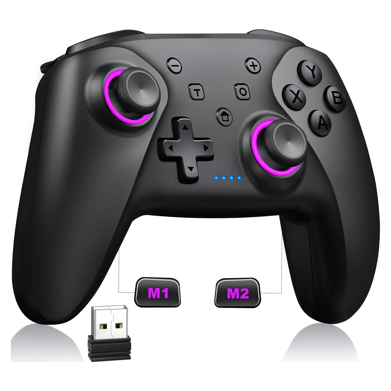 Controlador Inalámbrico NealGamefy para PC y Switch - Bluetooth 5.3, 1000mAh