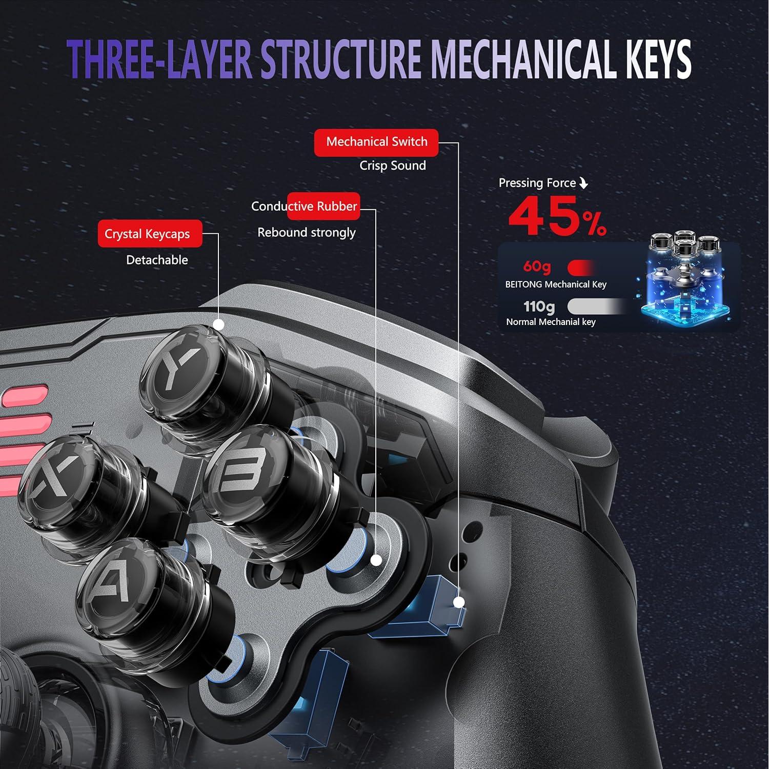 Controlador de Juego Inalámbrico BEITONG Zeus Pro - PC/Switch