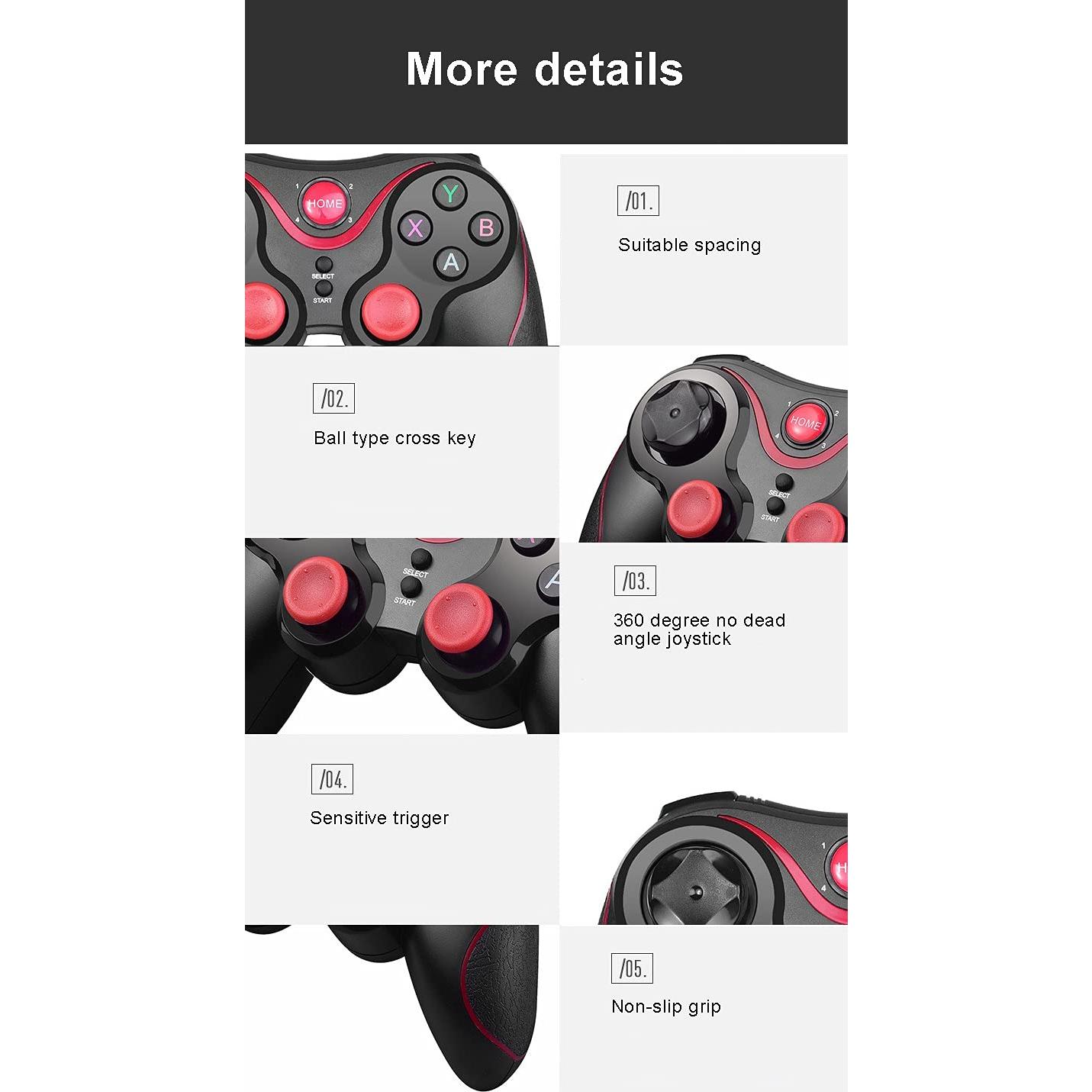 Controlador Inalámbrico Megadream T-3 para Android - Gamepad