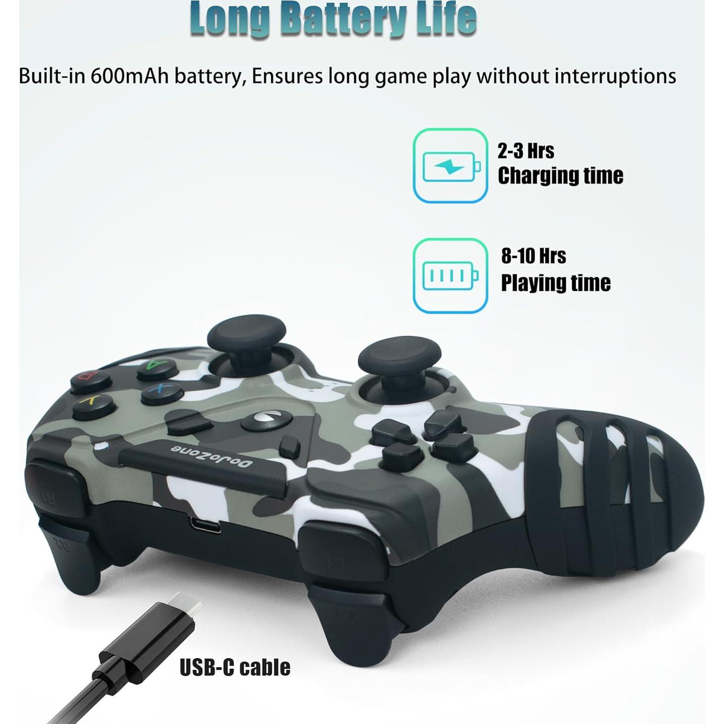 Controlador Inalámbrico DoJoZone para PC/PS3/TV - Doble Vibración