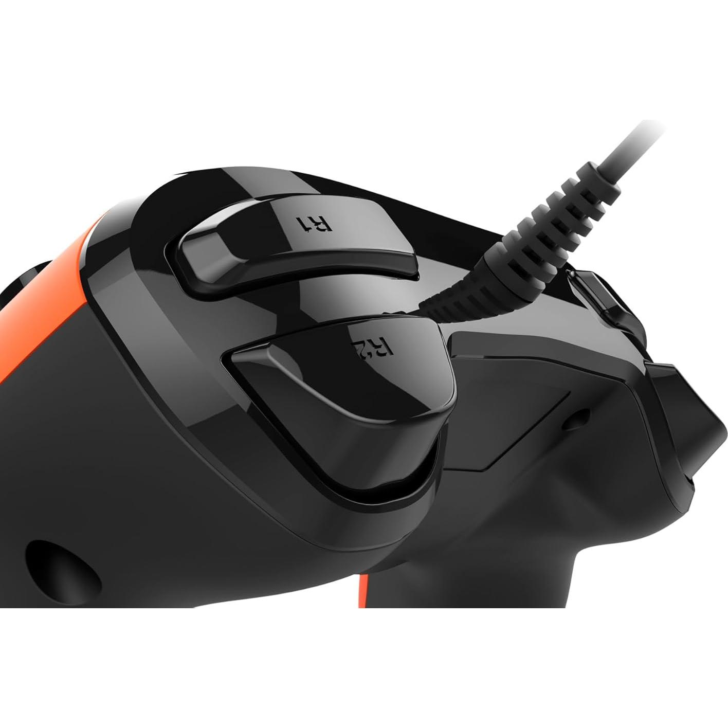 Controlador Compacto con Cable Nacon PS4 Naranja 427g