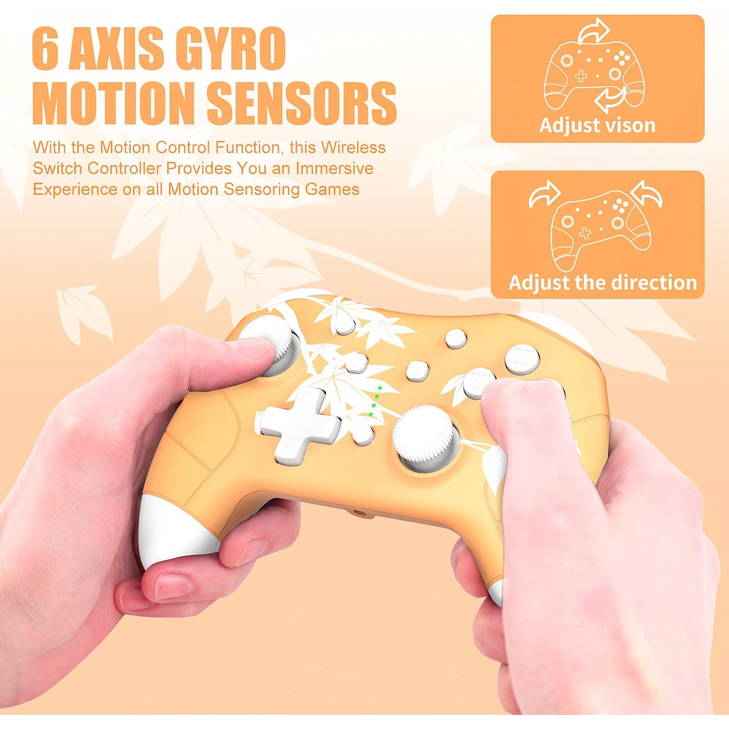 Controlador Inalámbrico Mytrix Hoja de Arce para Nintendo Switch