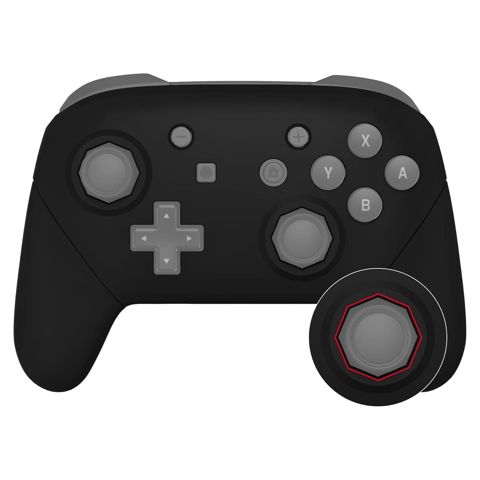 Carcasa Frontal y Trasera eXtremeRate para Controlador Pro Nintendo Switch - Negro