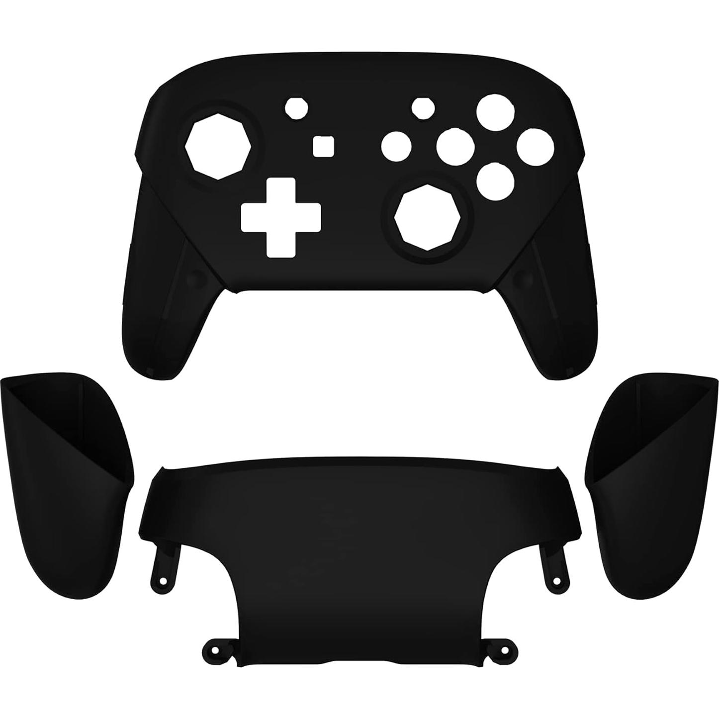 Carcasa Frontal y Trasera eXtremeRate para Controlador Pro Nintendo Switch - Negro