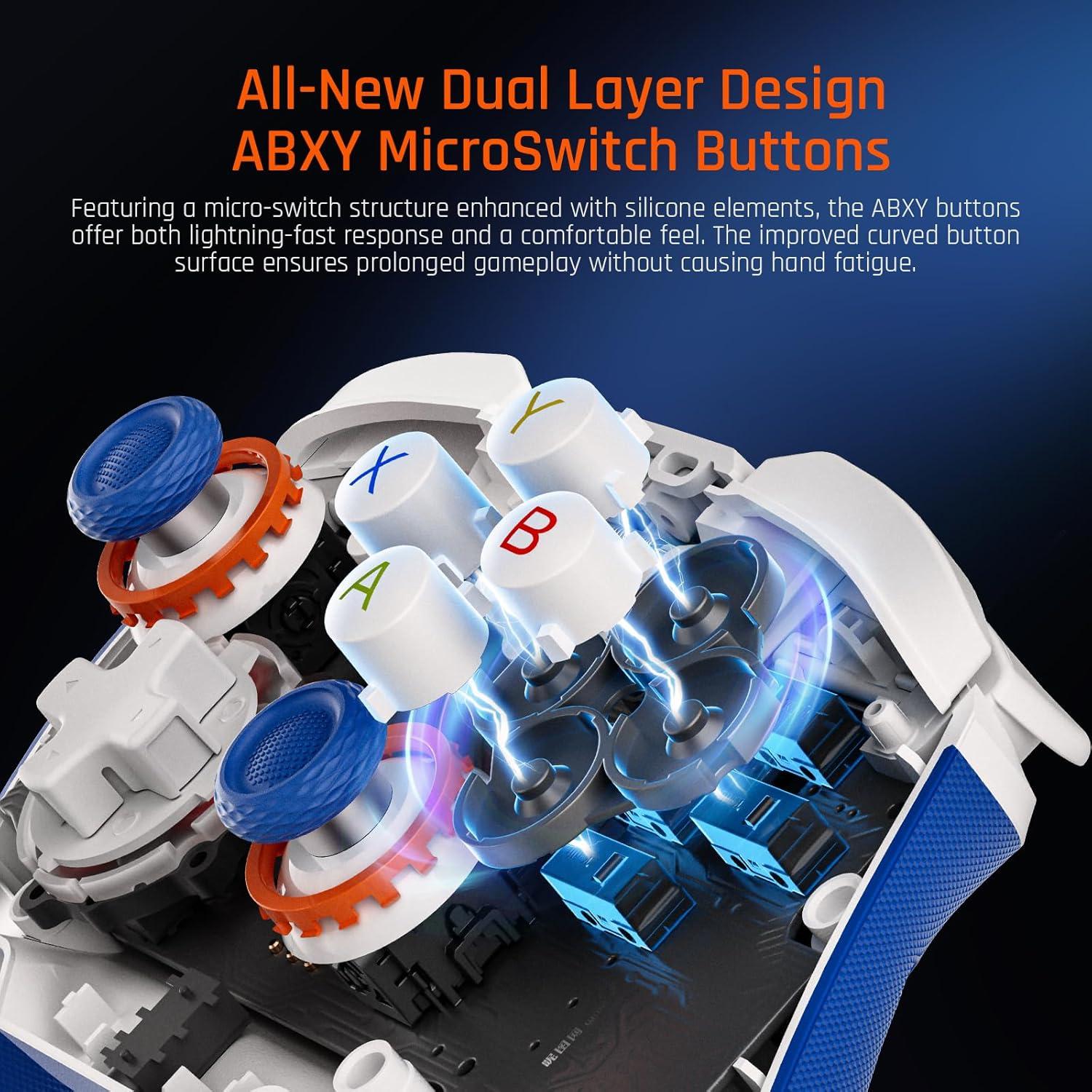 Controlador Inalámbrico BIGBIG WON BLITZ2, 16 Botones Mecánicos, 2000Hz